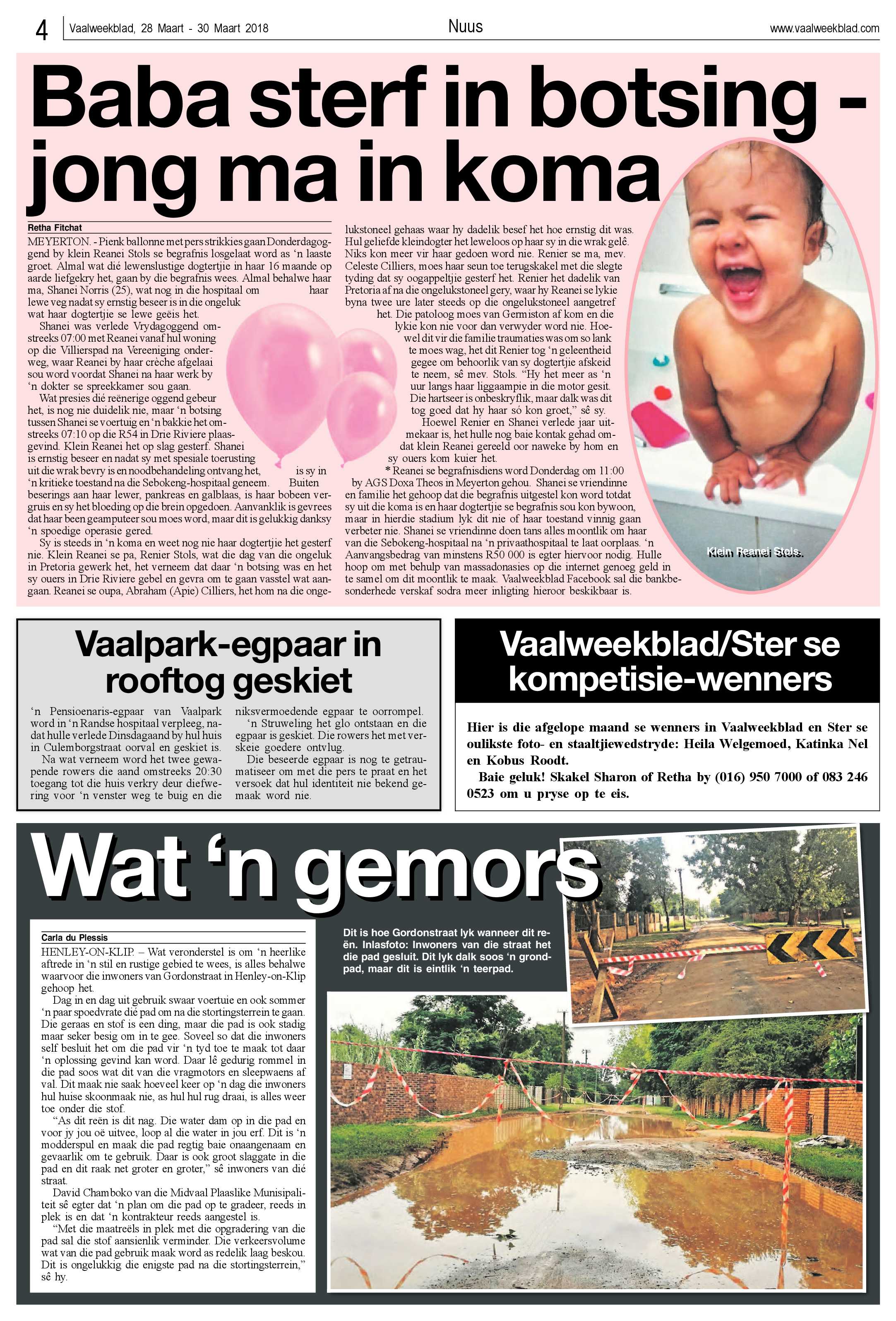 Vaalweekblad 28 – 30 Maart 2018 page 4