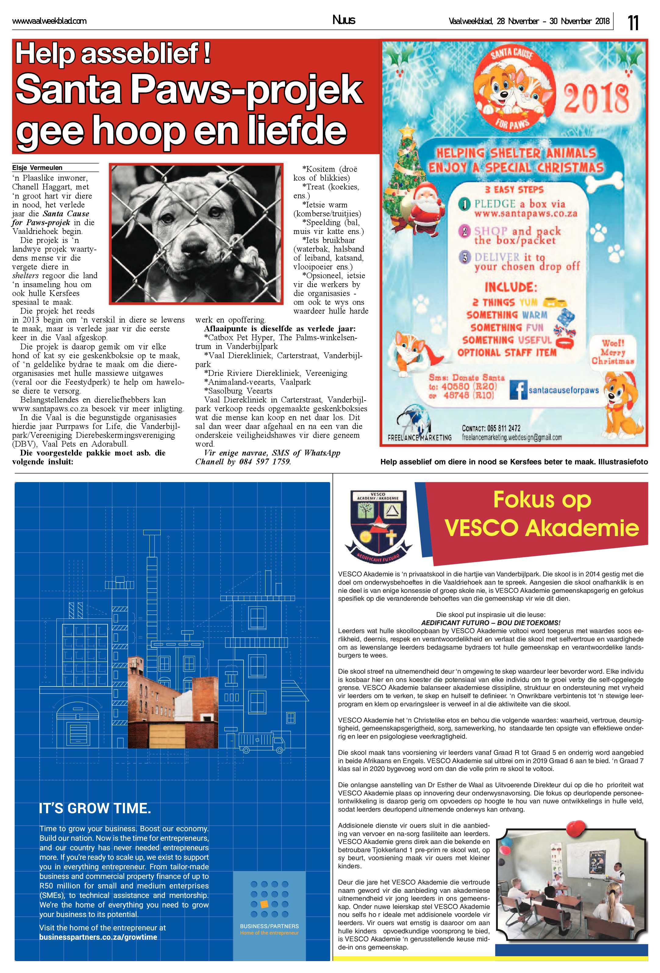 Vaalweekblad 28 – 30 November 2018 page 11