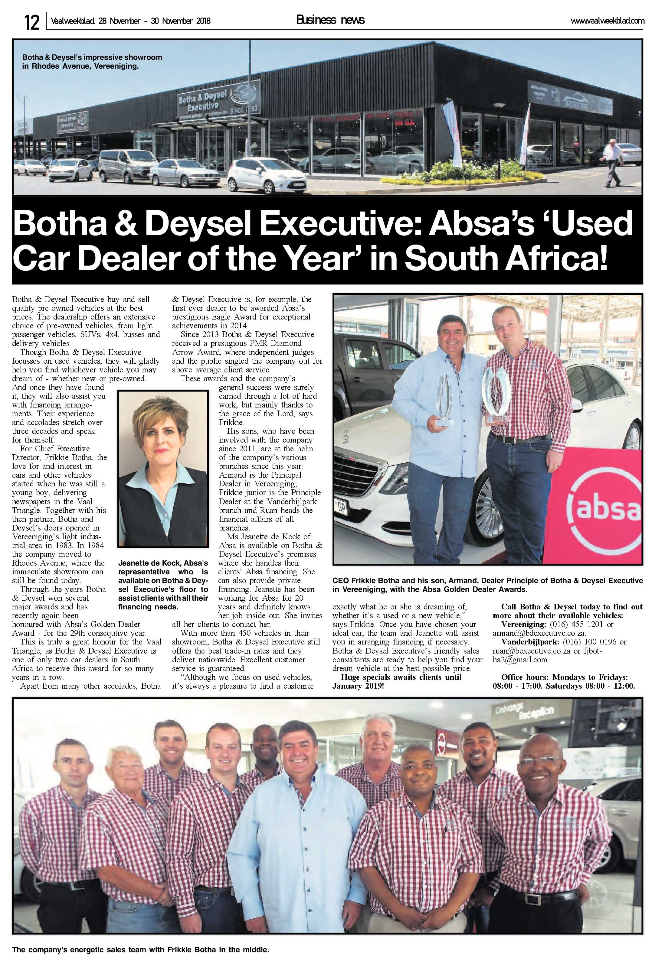 Vaalweekblad 28 – 30 November 2018 page 12