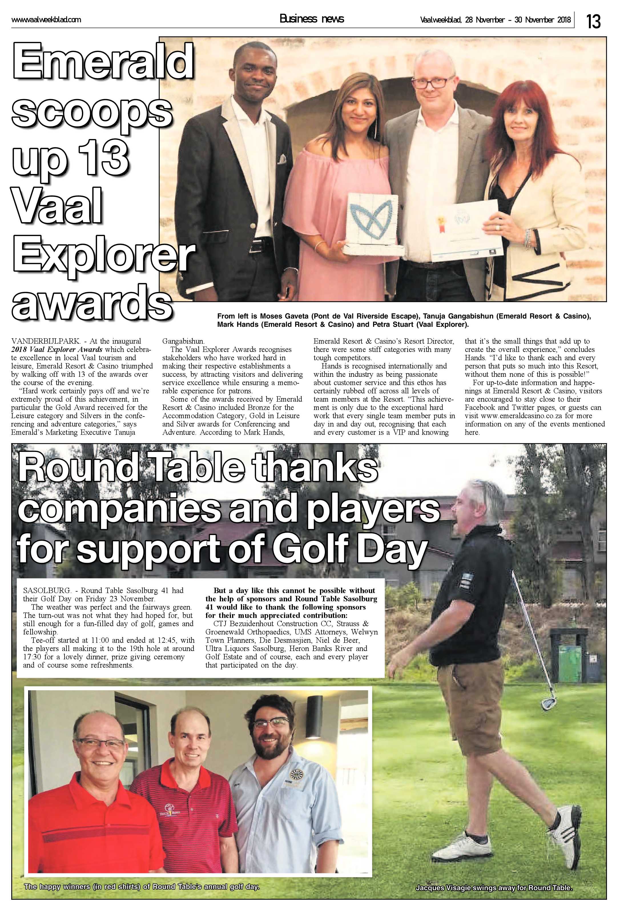 Vaalweekblad 28 – 30 November 2018 page 13