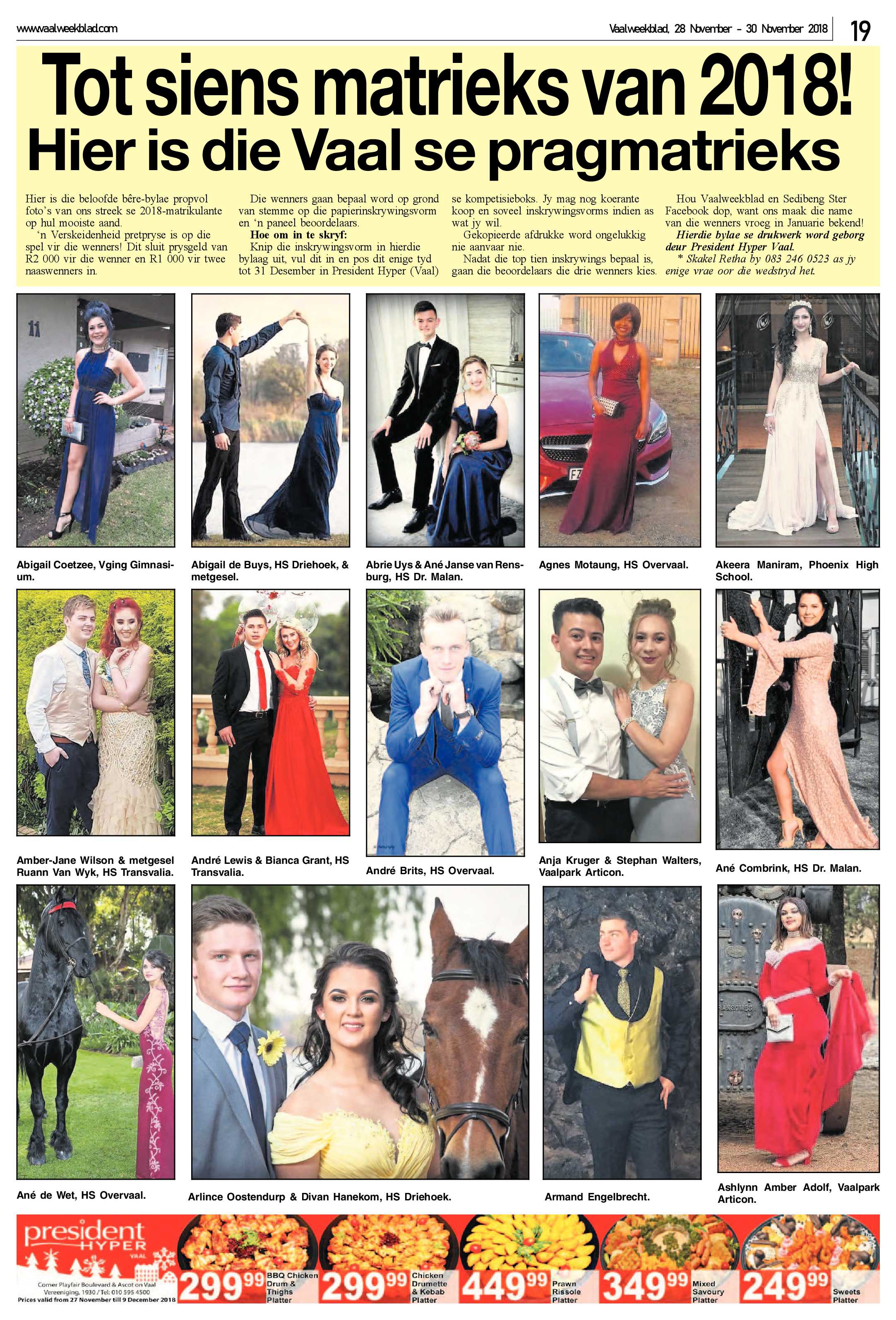 Vaalweekblad 28 – 30 November 2018 page 19