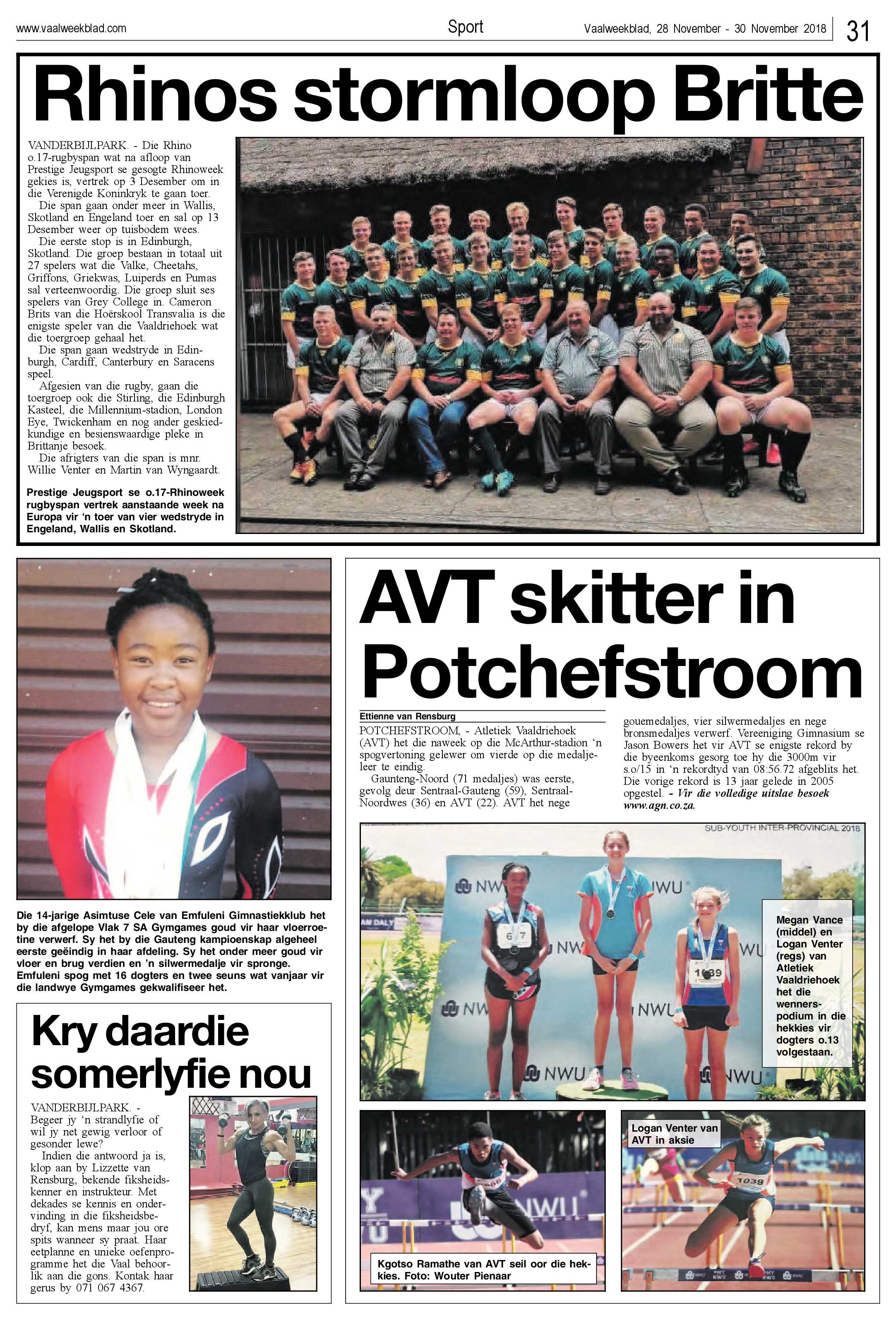 Vaalweekblad 28 – 30 November 2018 page 31