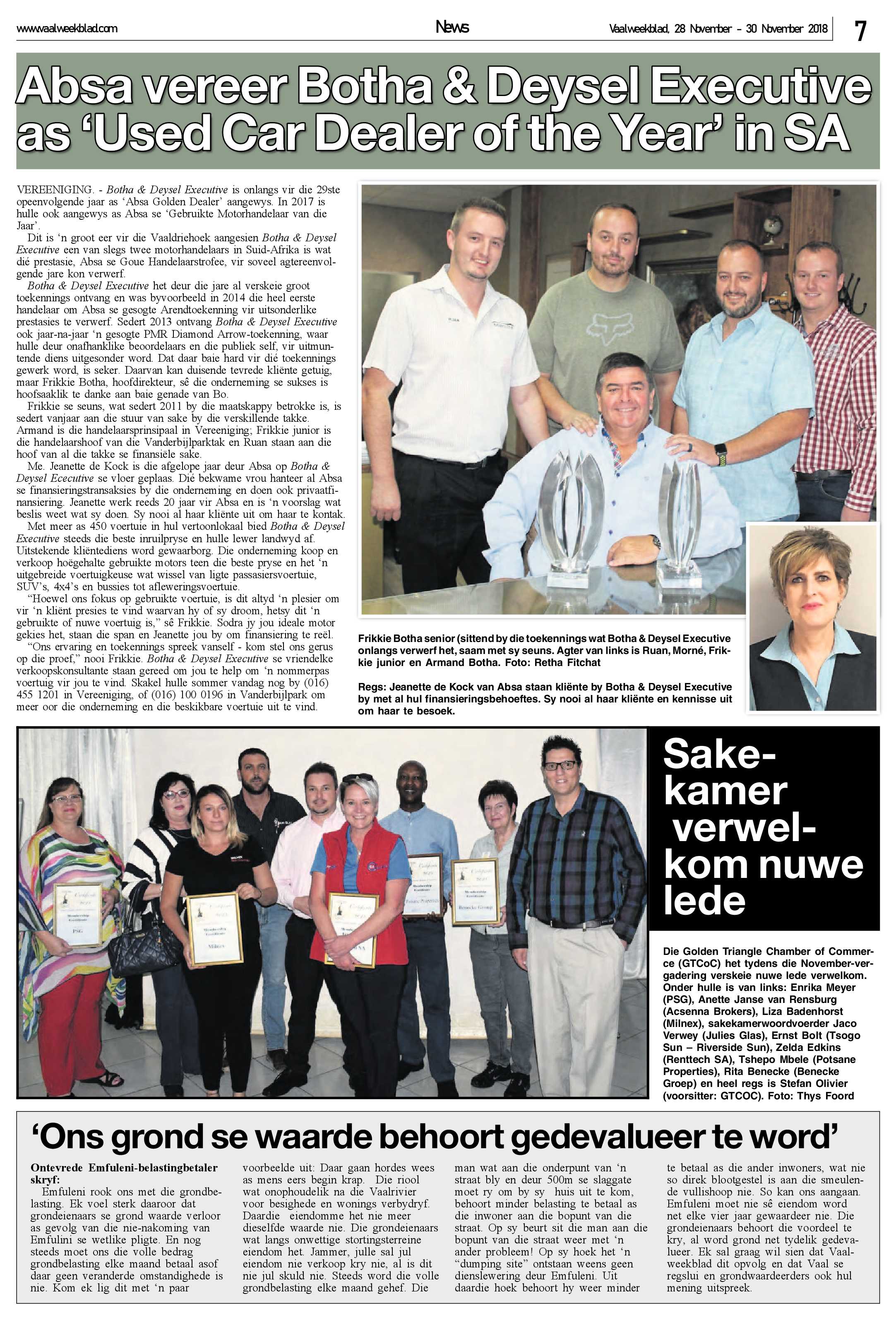 Vaalweekblad 28 – 30 November 2018 page 7
