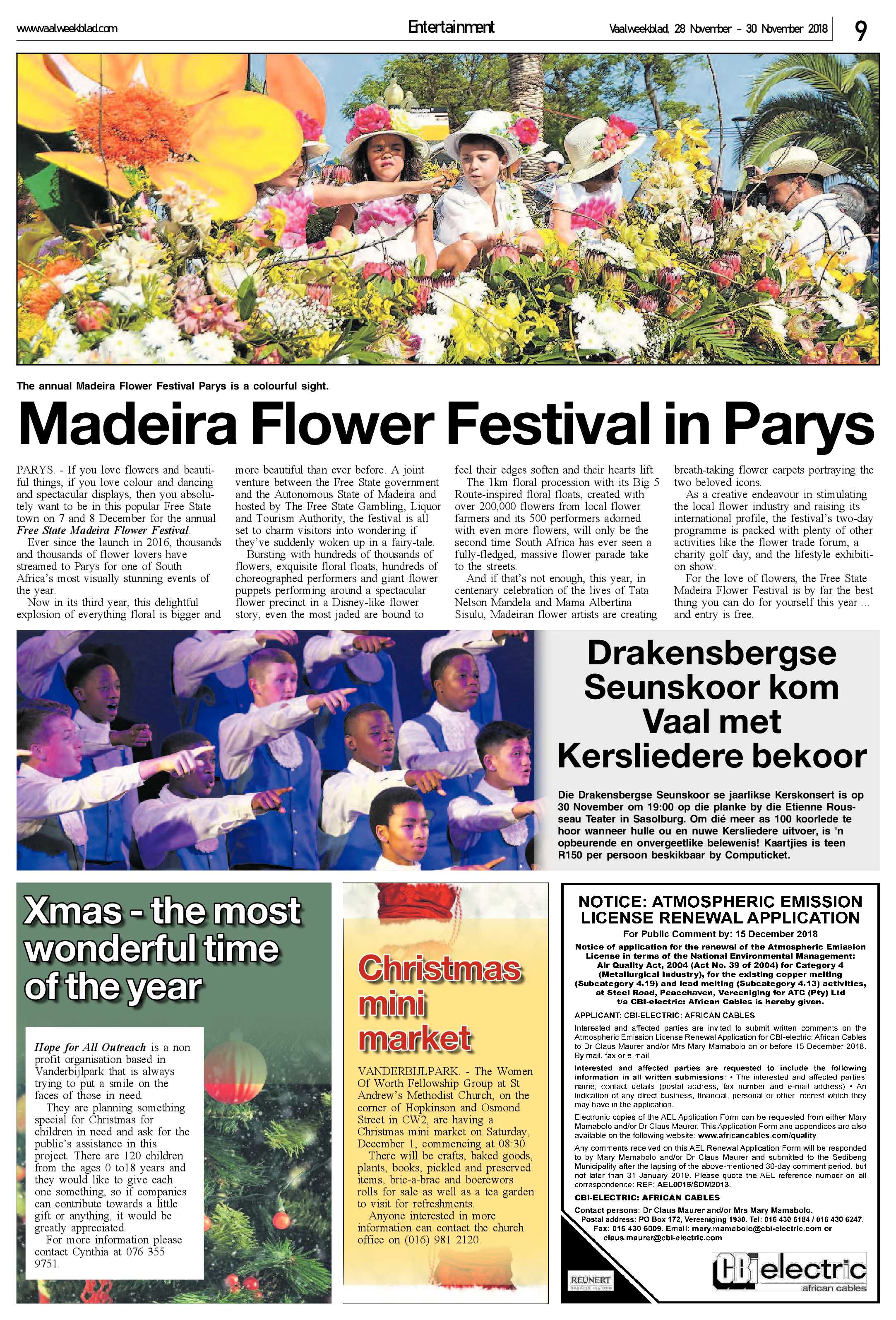 Vaalweekblad 28 – 30 November 2018 page 9