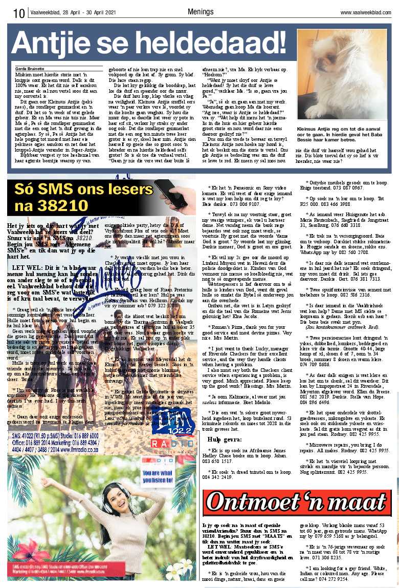 Vaalweekblad, 28 April – 30 April 2021 page 10