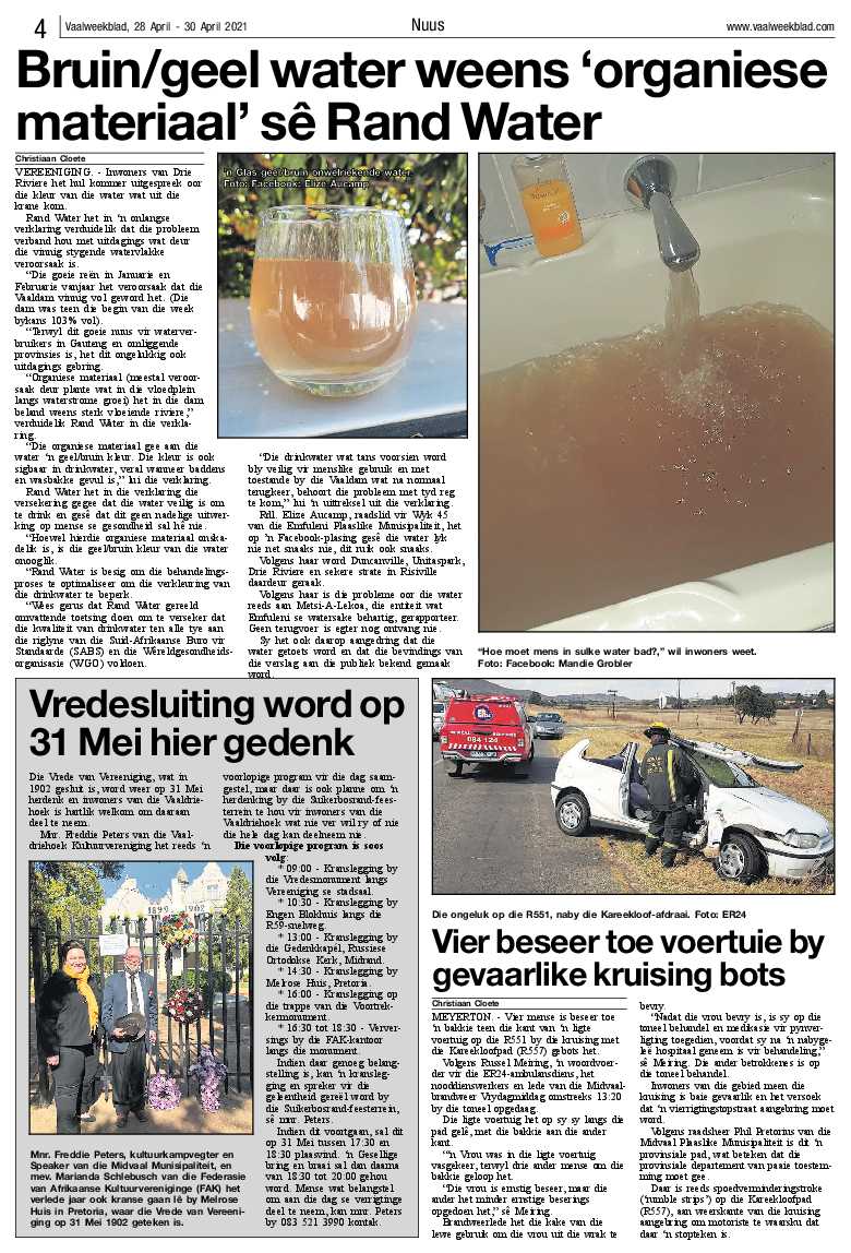 Vaalweekblad, 28 April – 30 April 2021 page 4
