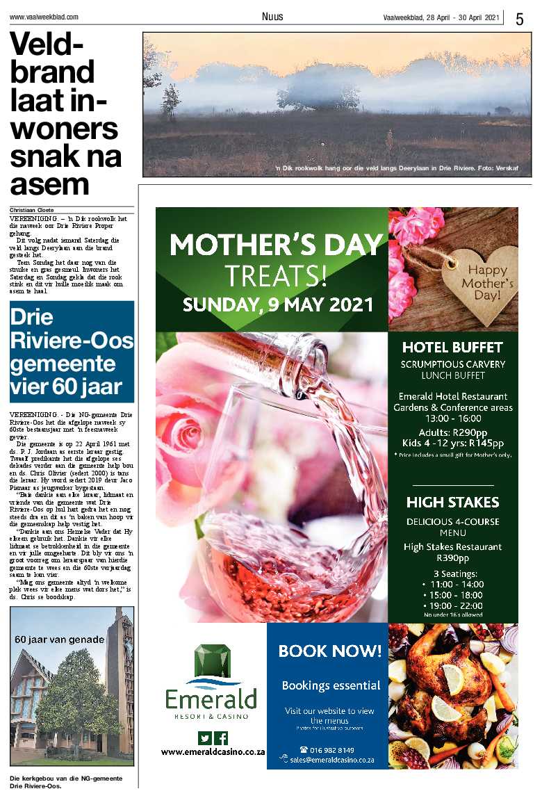 Vaalweekblad, 28 April – 30 April 2021 page 5