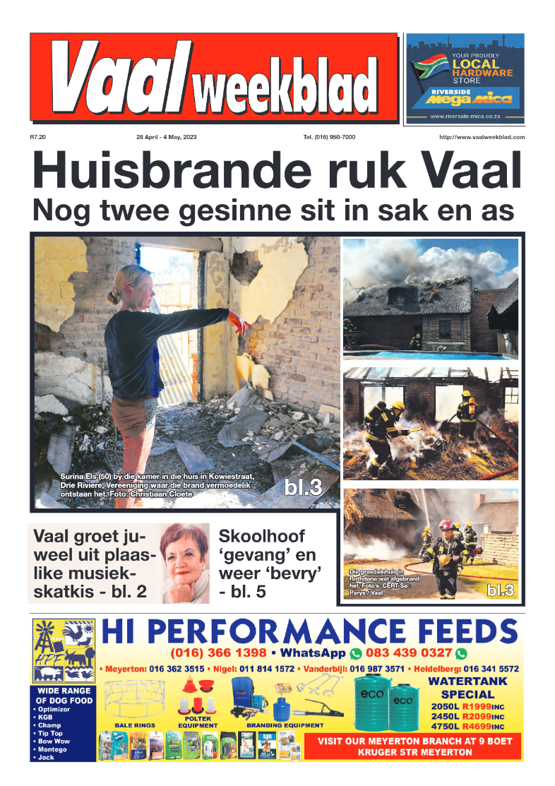 Vaalweekblad, 28 April – 4 May, 2023 page 1