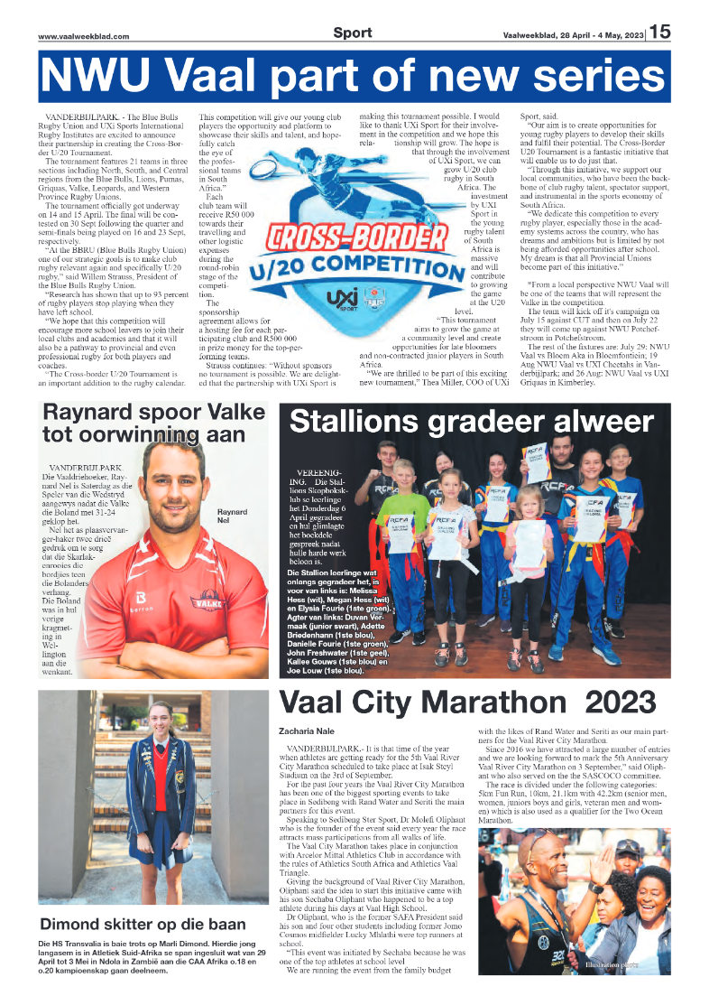 Vaalweekblad, 28 April – 4 May, 2023 page 15