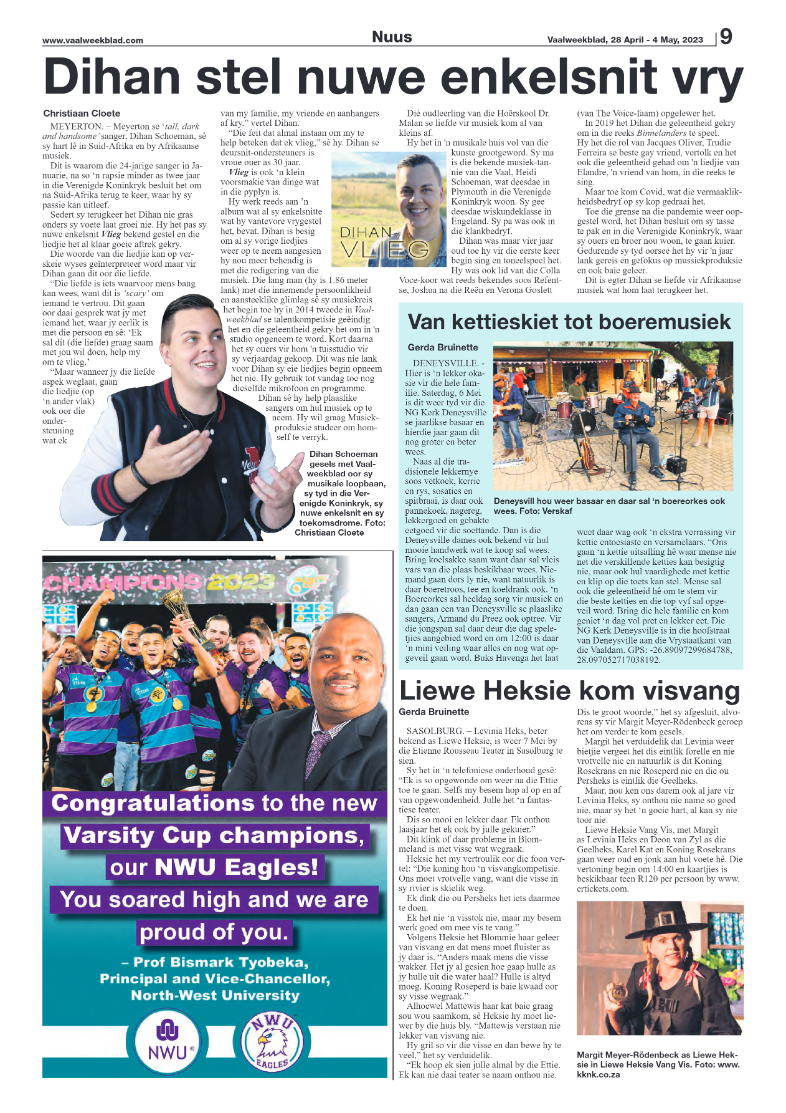 Vaalweekblad, 28 April – 4 May, 2023 page 7