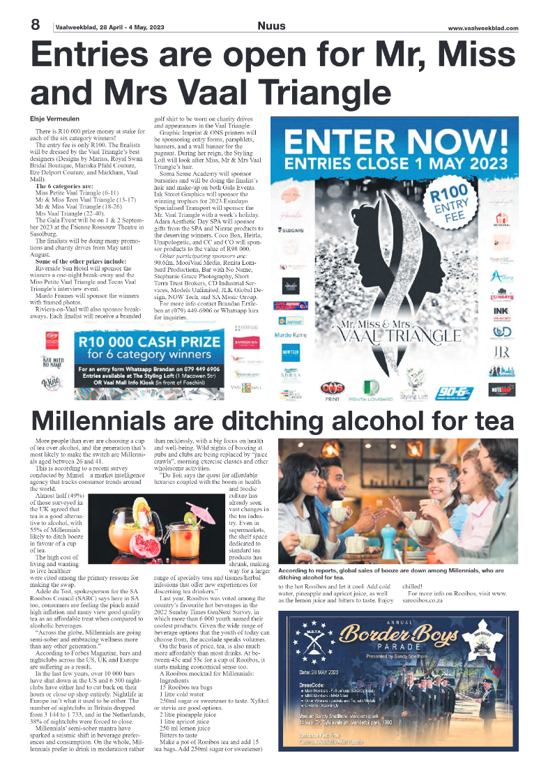 Vaalweekblad, 28 April – 4 May, 2023 page 8