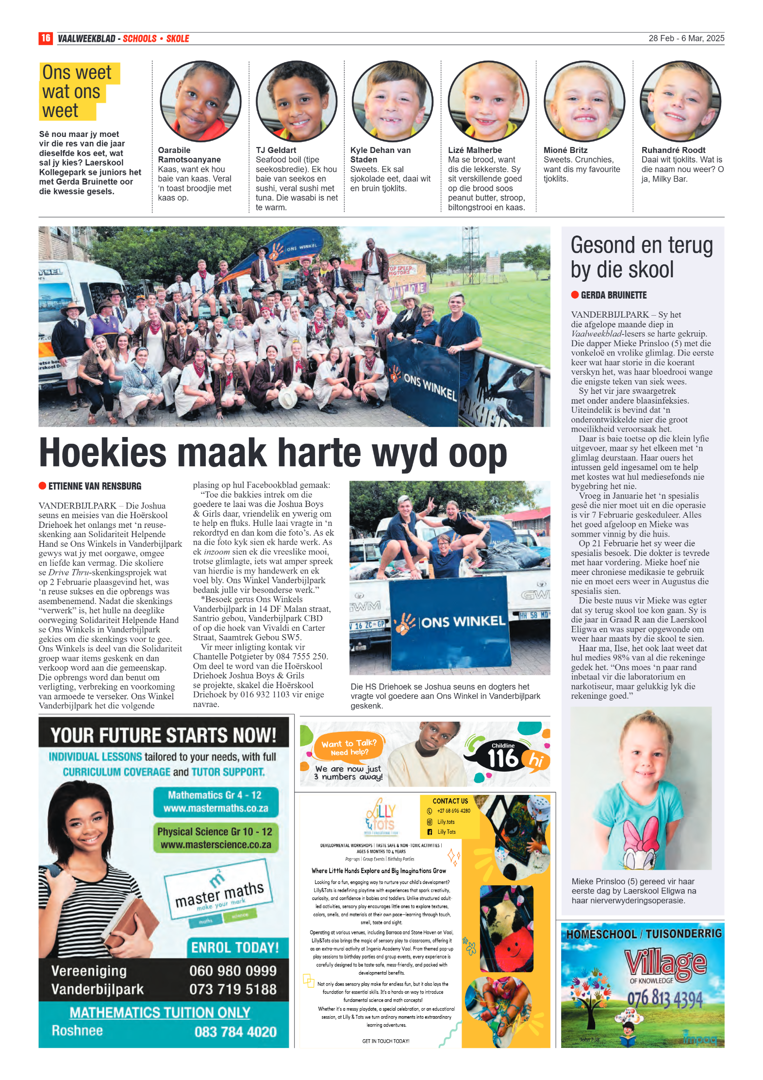Vaalweekblad – 28 Feb – 6 Mar, 2025 page 16