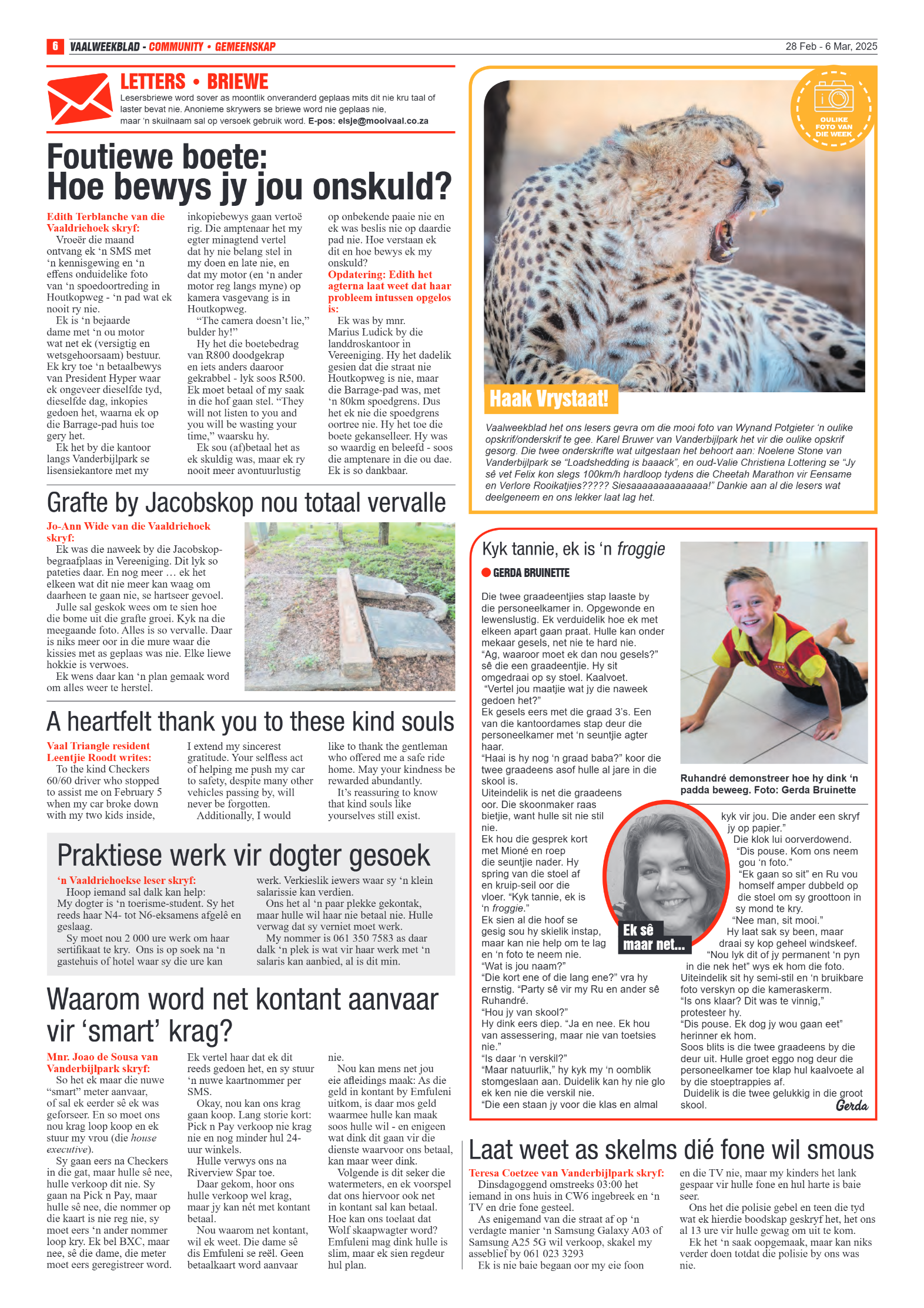Vaalweekblad – 28 Feb – 6 Mar, 2025 page 6