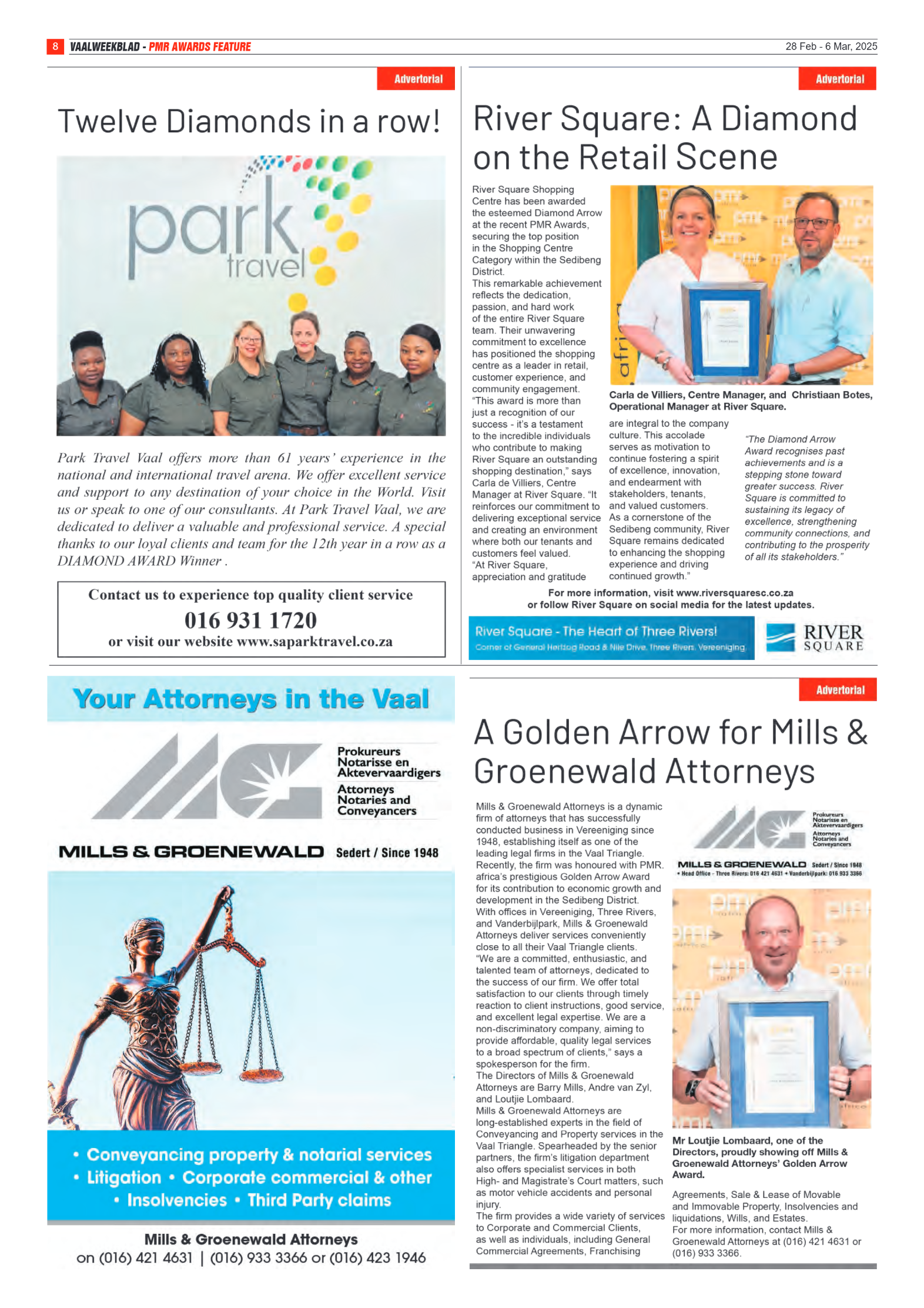 Vaalweekblad – 28 Feb – 6 Mar, 2025 page 8