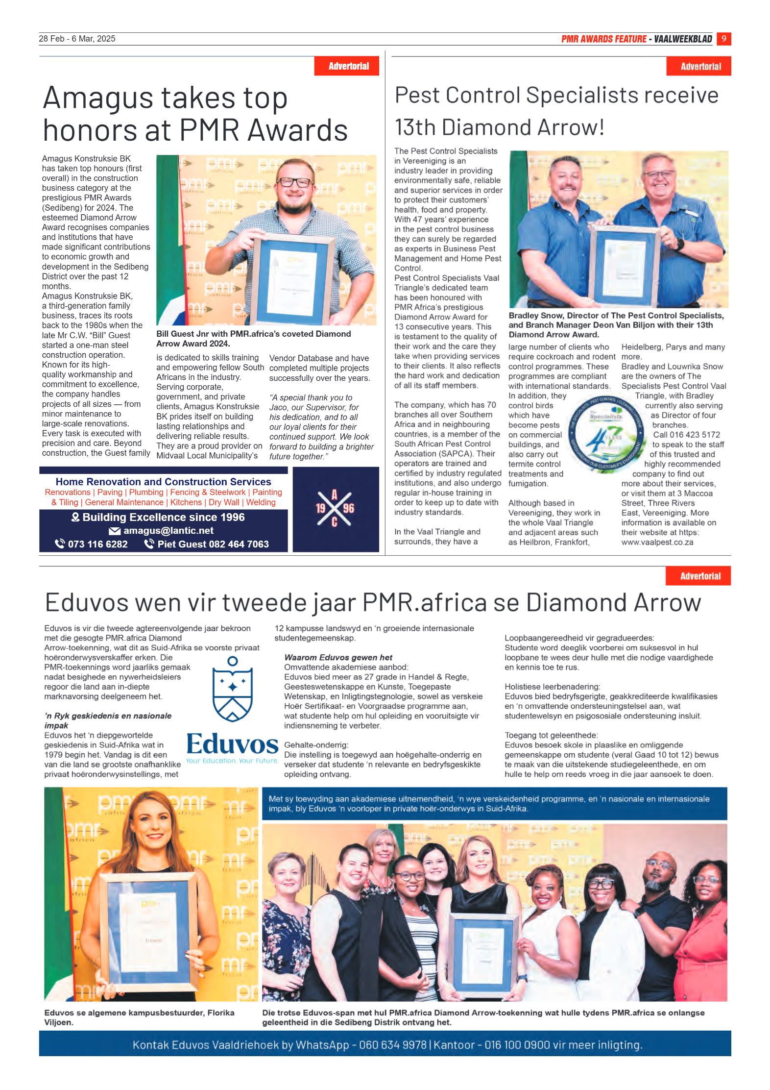 Vaalweekblad – 28 Feb – 6 Mar, 2025 page 9