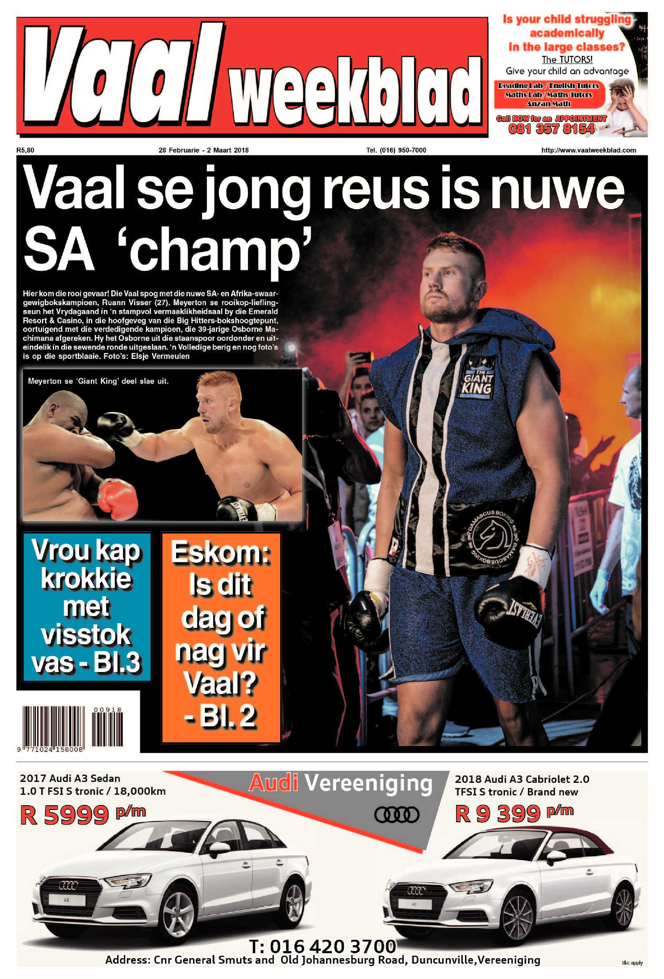 Vaalweekblad 28 Februarie – 2 Maart 2018 page 1