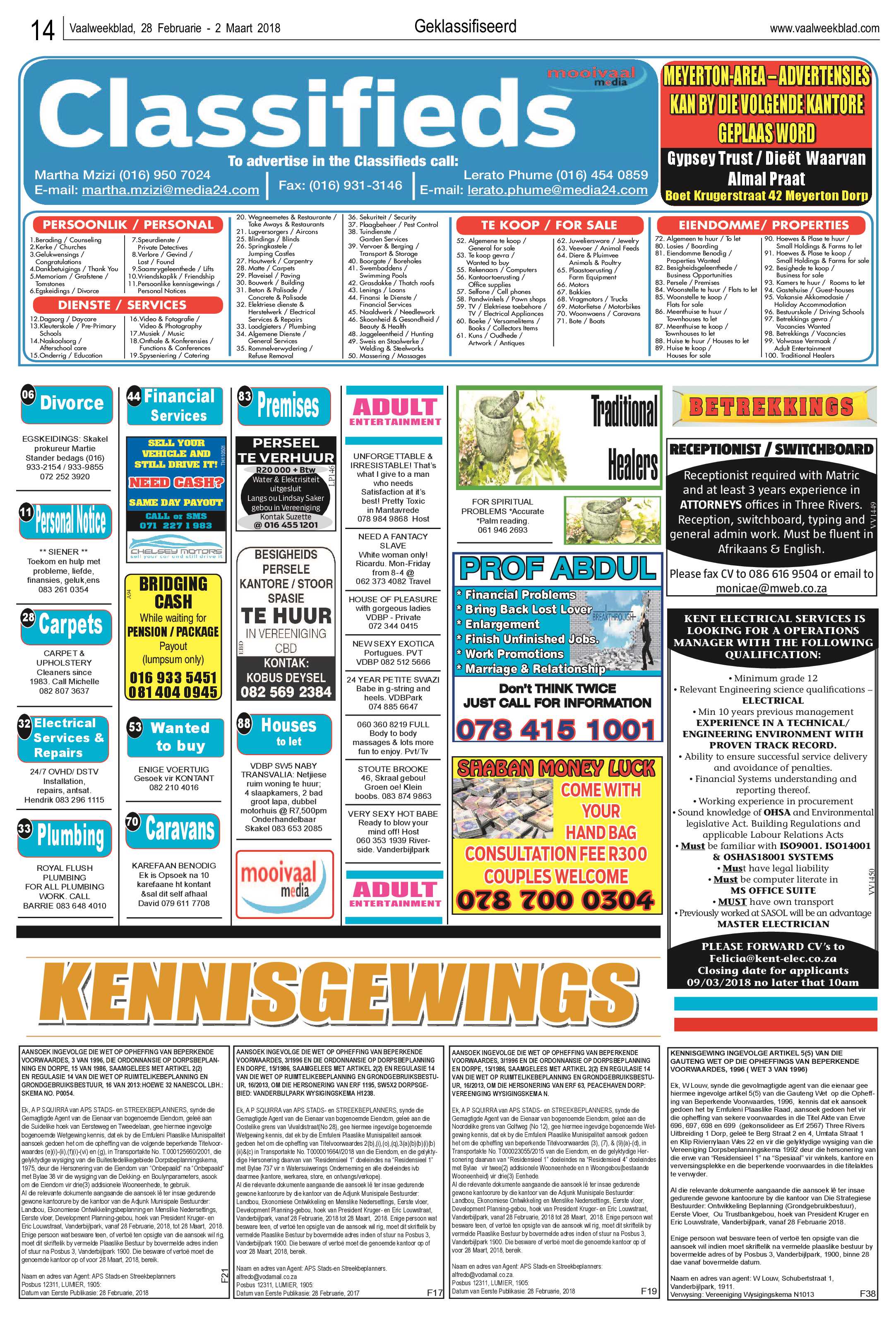 Vaalweekblad 28 Februarie – 2 Maart 2018 page 14