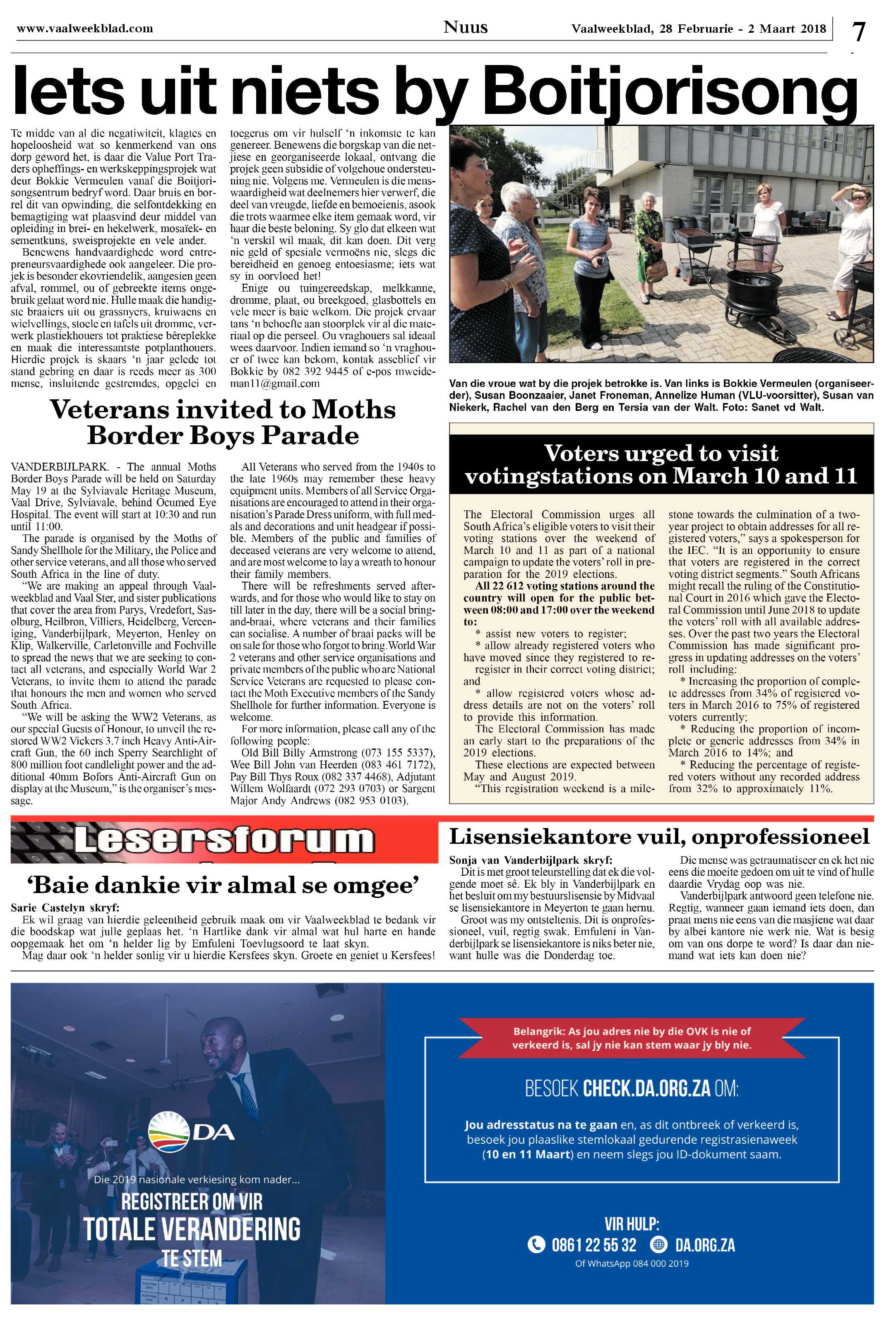 Vaalweekblad 28 Februarie – 2 Maart 2018 page 7