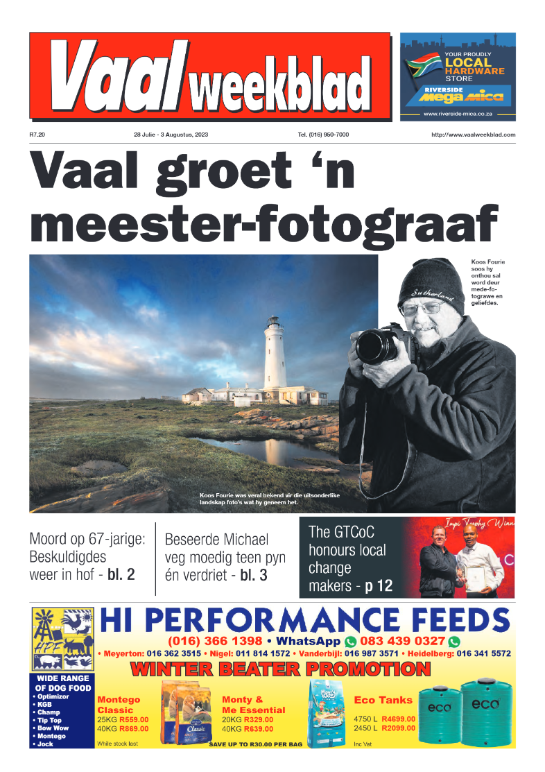 Vaalweekblad, 28 Julie – 3 Augustus, 2023 page 1