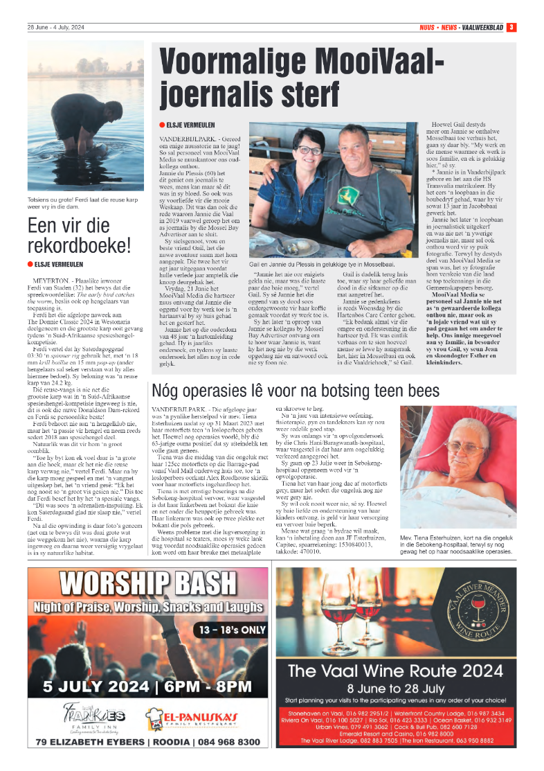 Vaalweekblad 28 June – 4 July, 2024 page 3