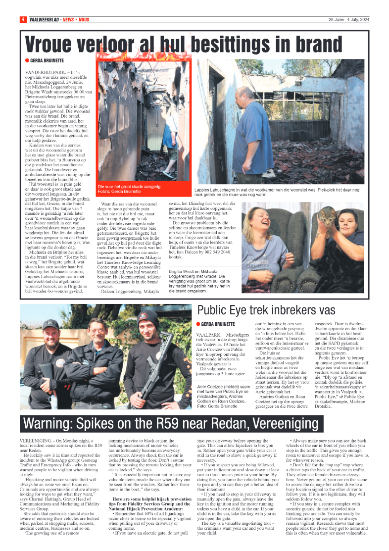 Vaalweekblad 28 June – 4 July, 2024 page 4