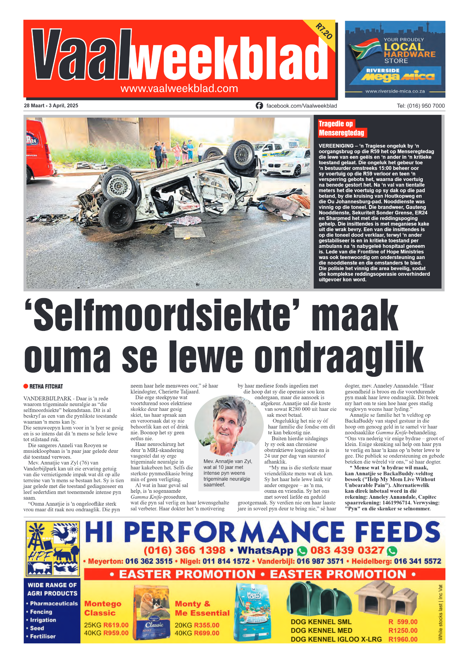 Vaalweekblad – 28 Maart – 3 April, 2025 page 1
