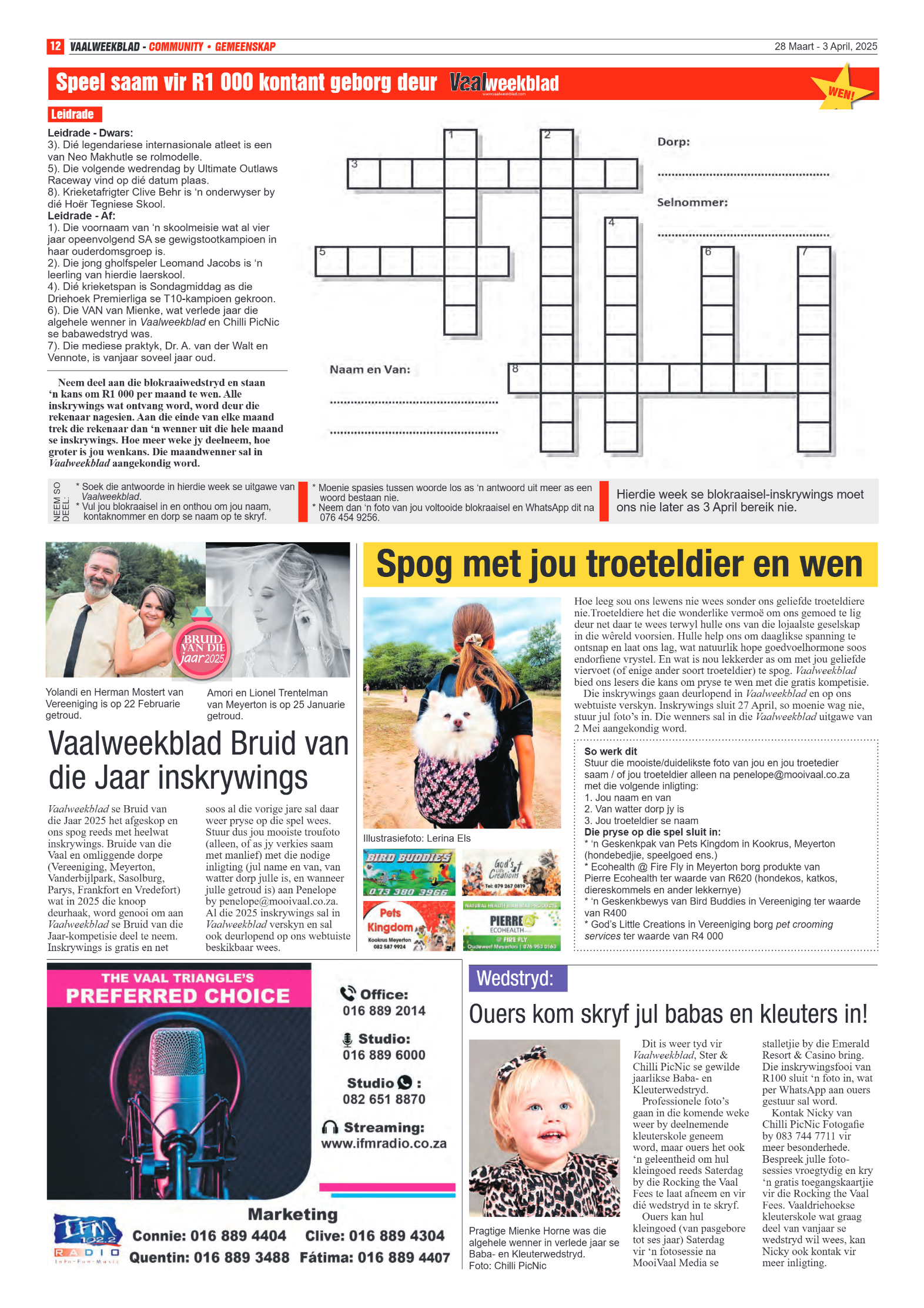 Vaalweekblad – 28 Maart – 3 April, 2025 page 12