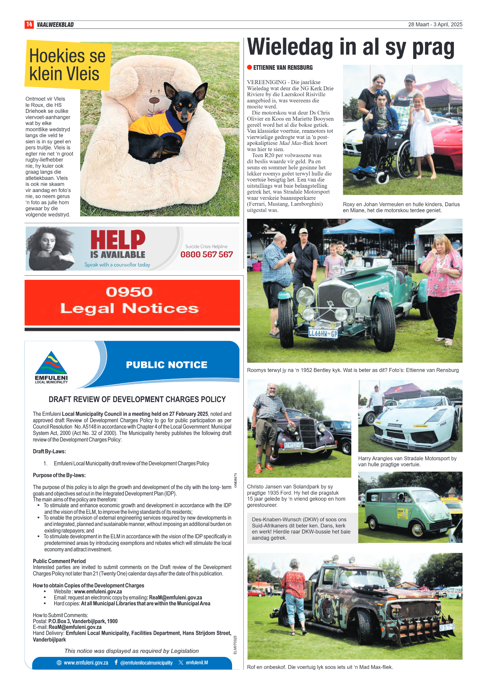 Vaalweekblad – 28 Maart – 3 April, 2025 page 14