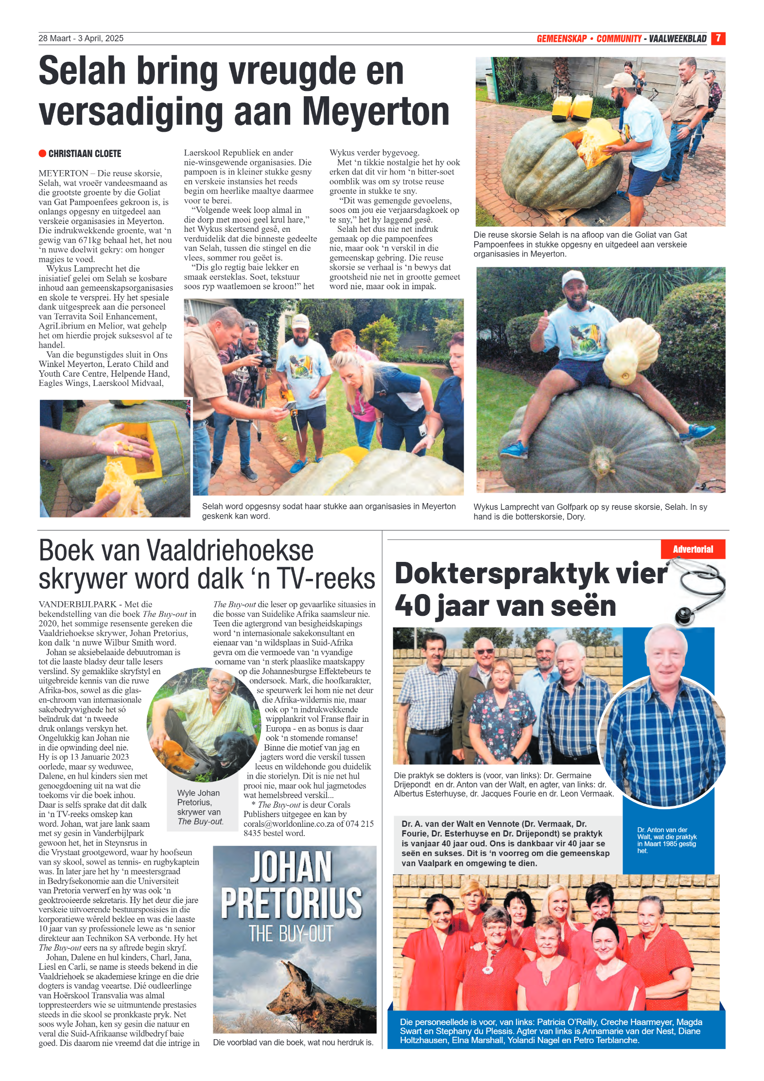 Vaalweekblad – 28 Maart – 3 April, 2025 page 7