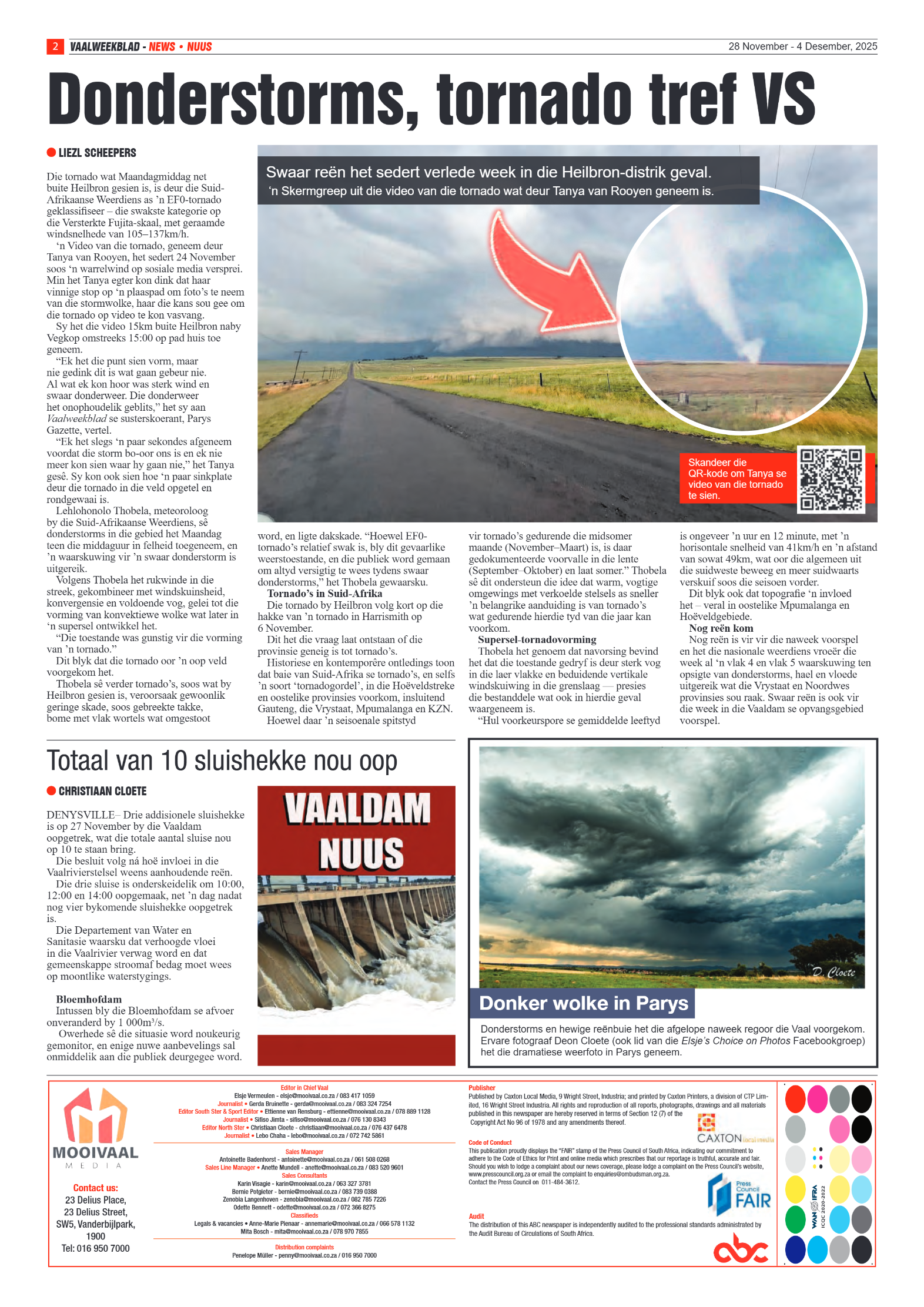Vaalweekblad 28 November – 4 Desember, 2025 page 2