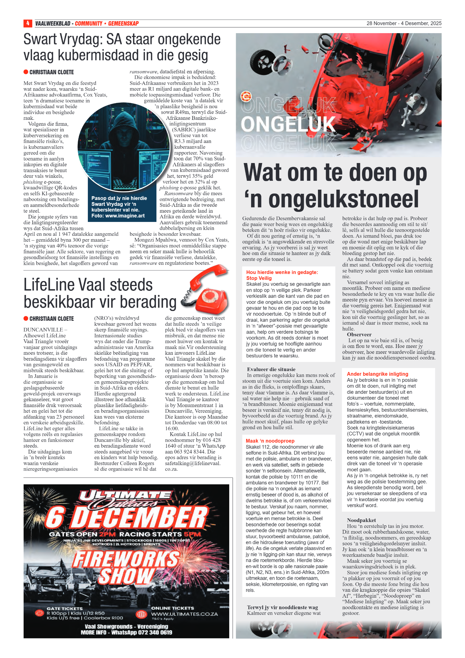 Vaalweekblad 28 November – 4 Desember, 2025 page 4
