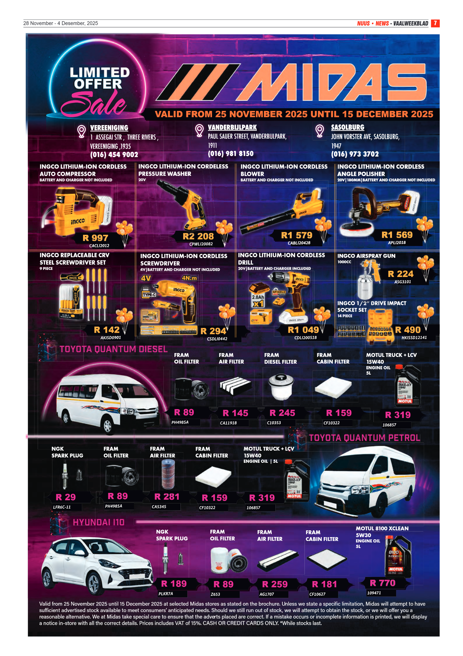 Vaalweekblad 28 November – 4 Desember, 2025 page 7