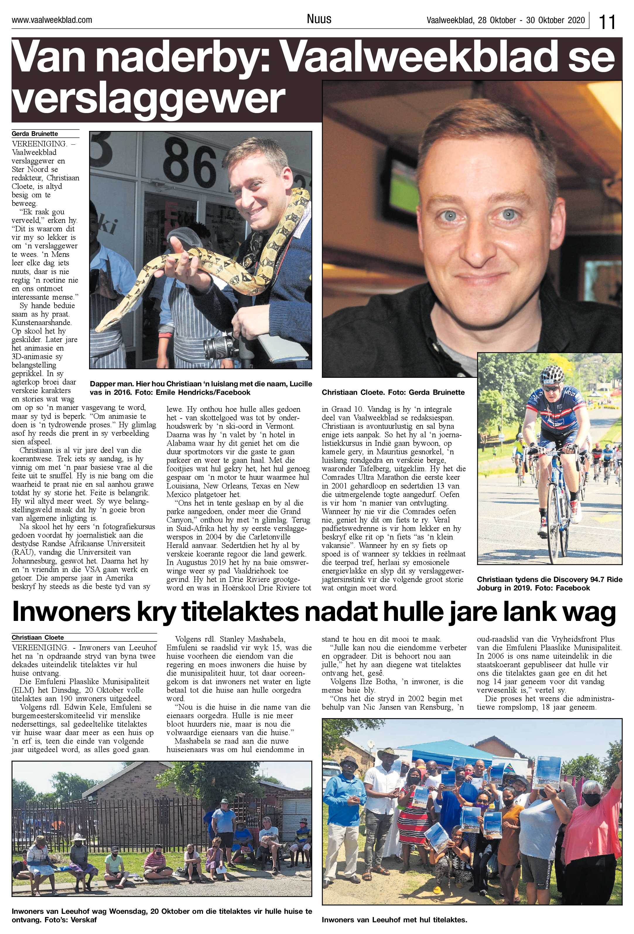 Vaalweekblad 28 Oktober – 30 Oktober 2020 page 11