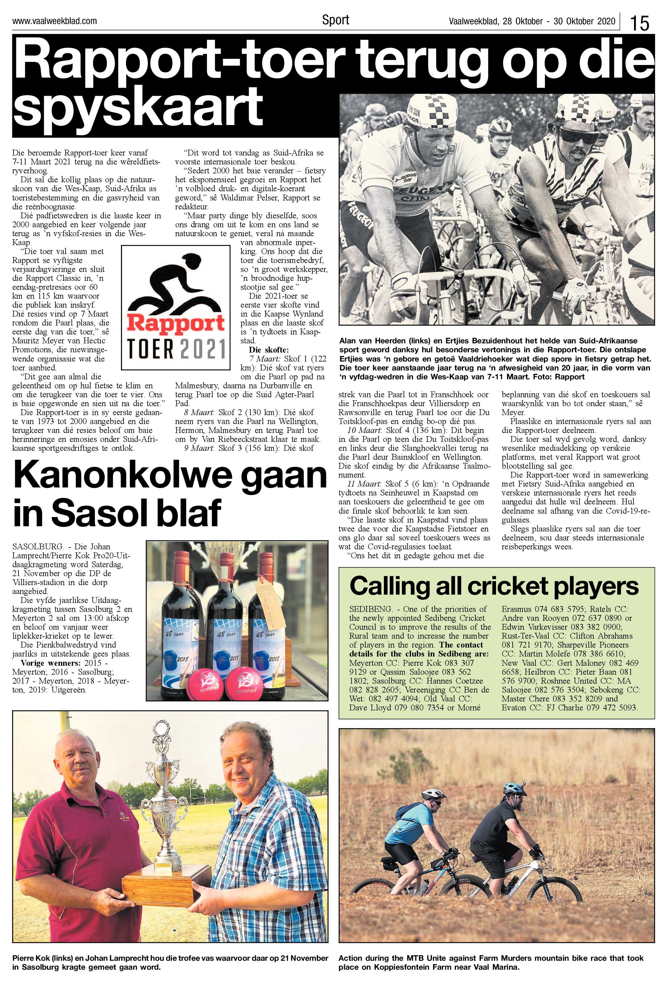 Vaalweekblad 28 Oktober – 30 Oktober 2020 page 15