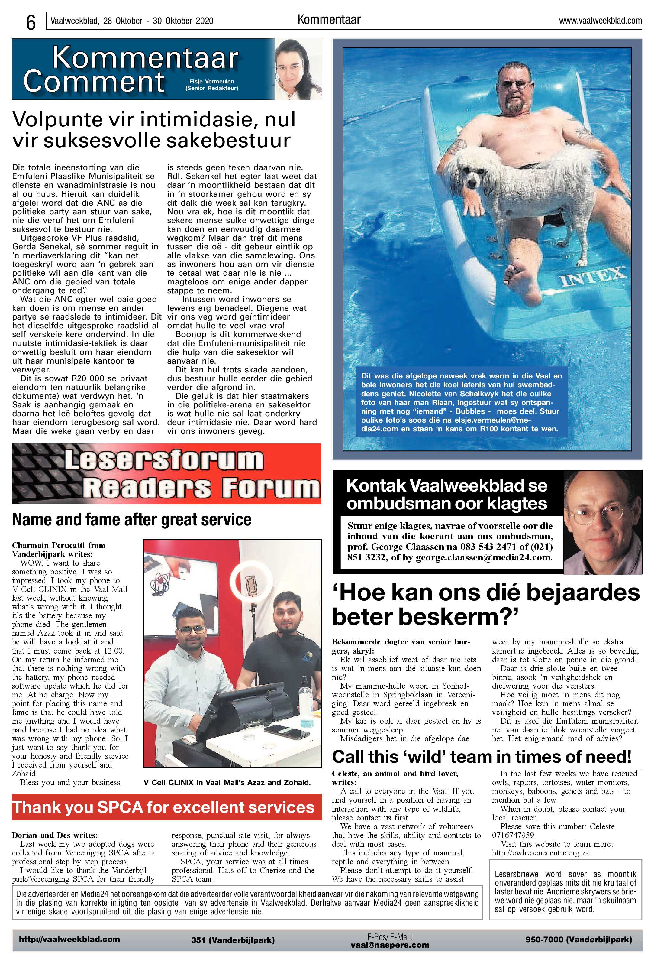 Vaalweekblad 28 Oktober – 30 Oktober 2020 page 6