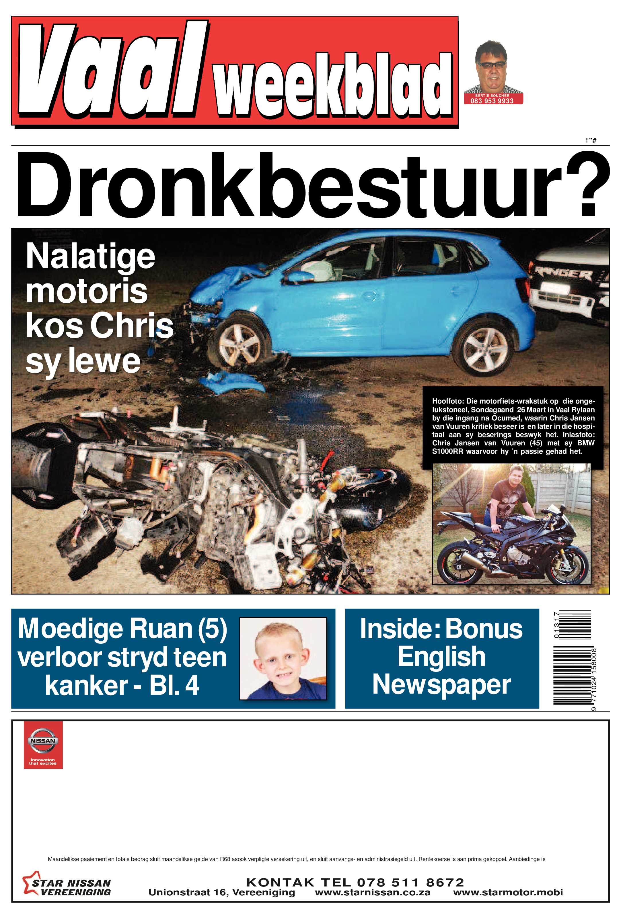 Vaalweekblad 29 – 31 Maart 2017 page 1