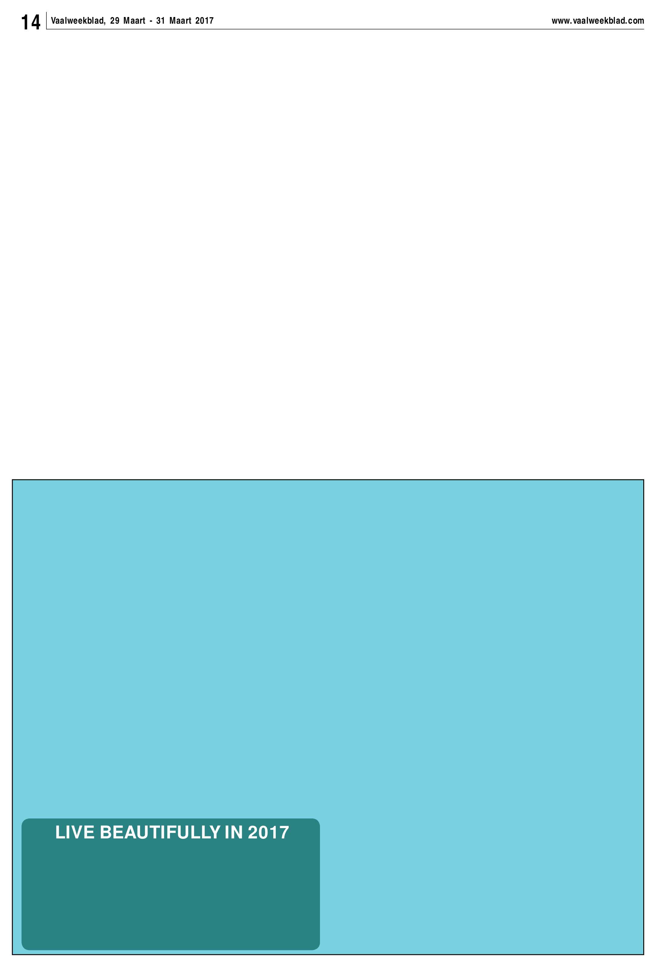 Vaalweekblad 29 – 31 Maart 2017 page 14