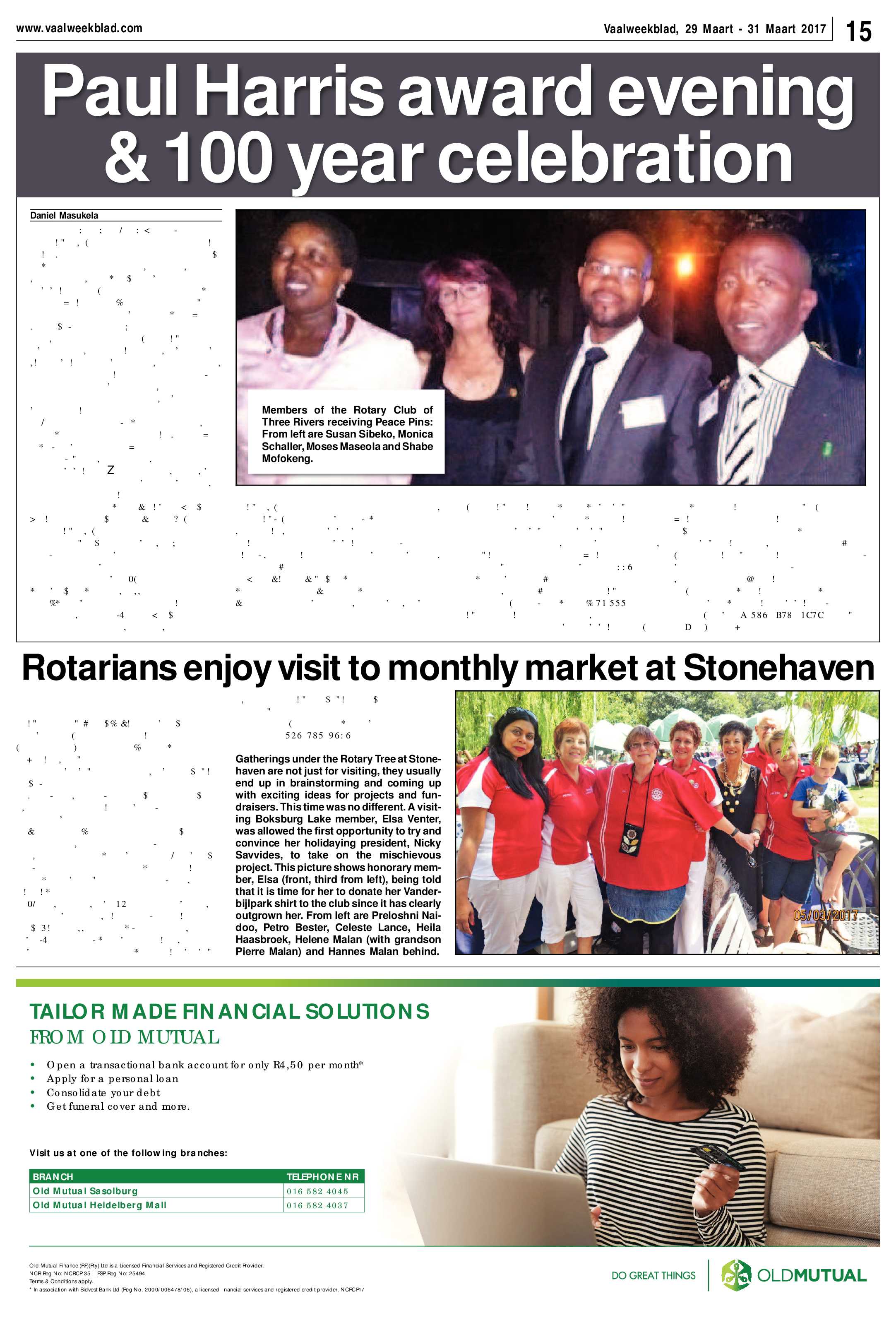 Vaalweekblad 29 – 31 Maart 2017 page 15