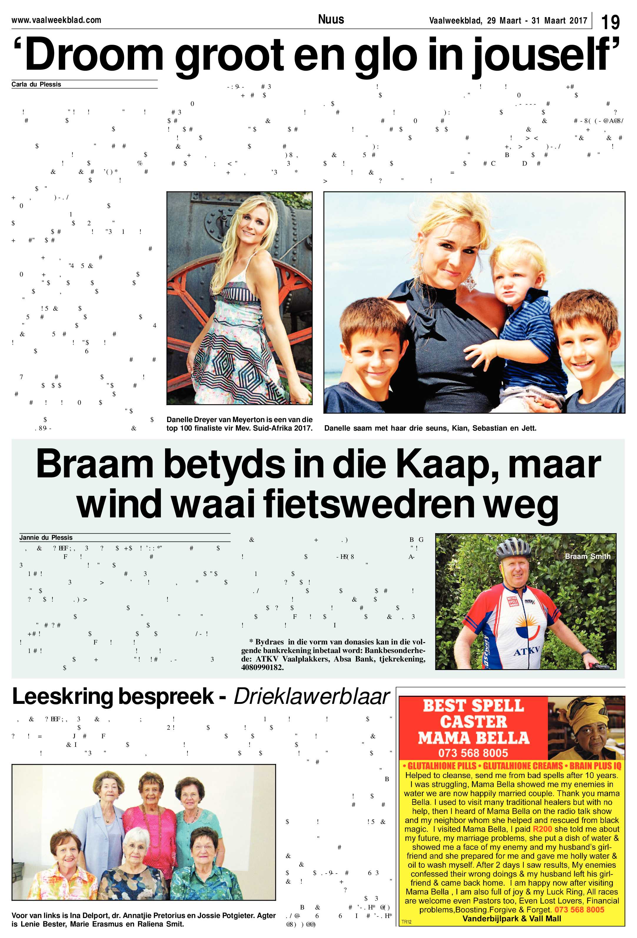 Vaalweekblad 29 – 31 Maart 2017 page 19