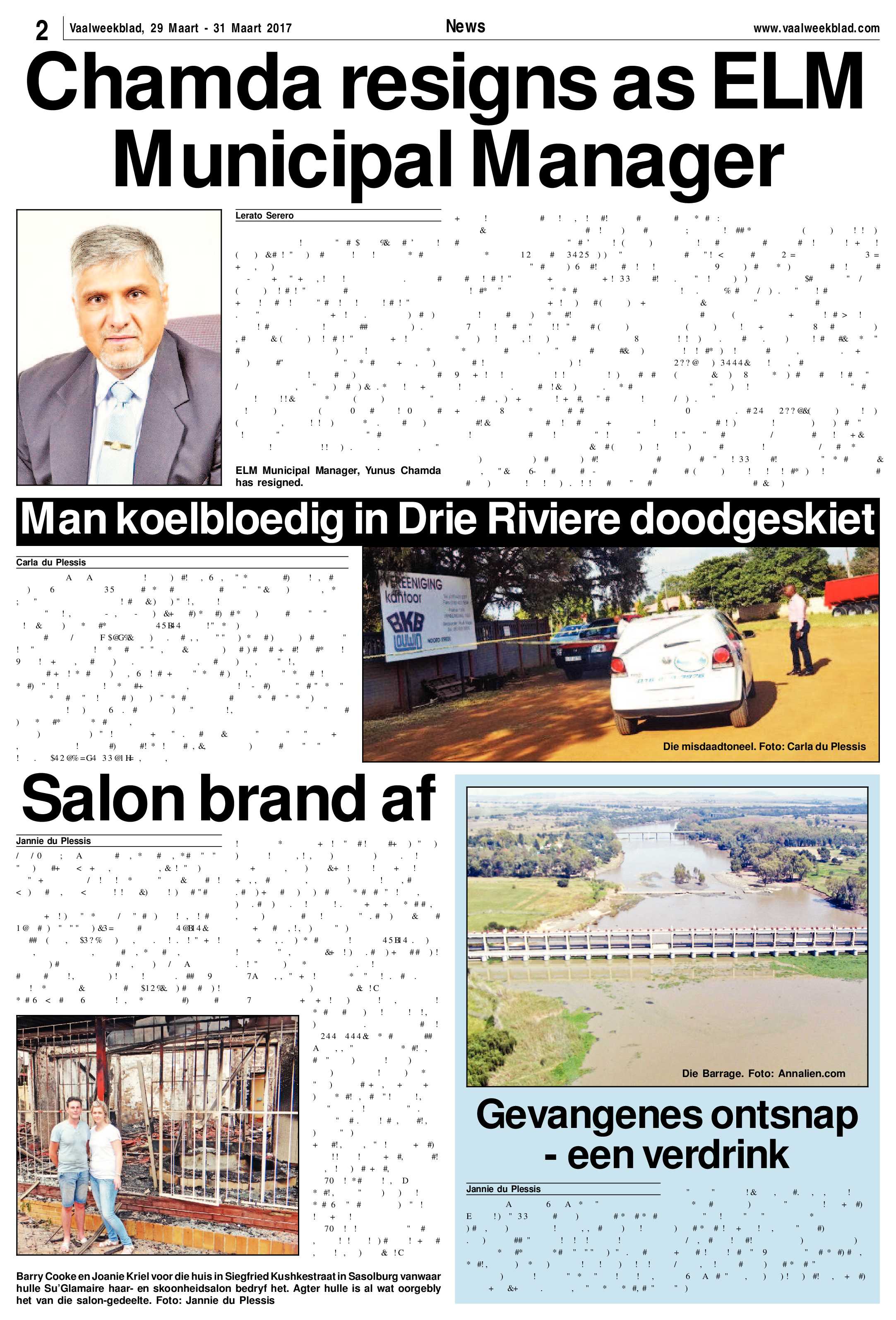 Vaalweekblad 29 – 31 Maart 2017 page 2