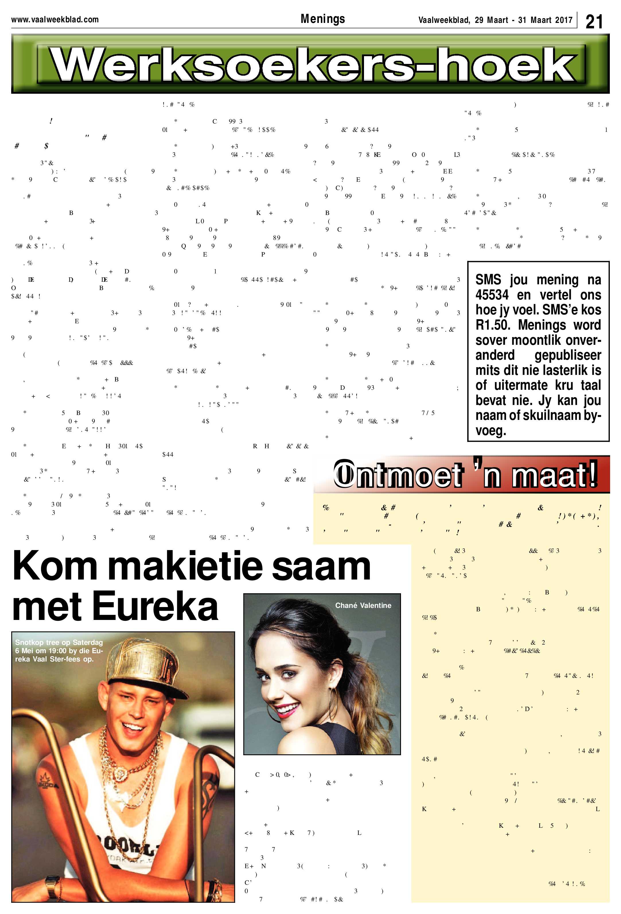 Vaalweekblad 29 – 31 Maart 2017 page 21