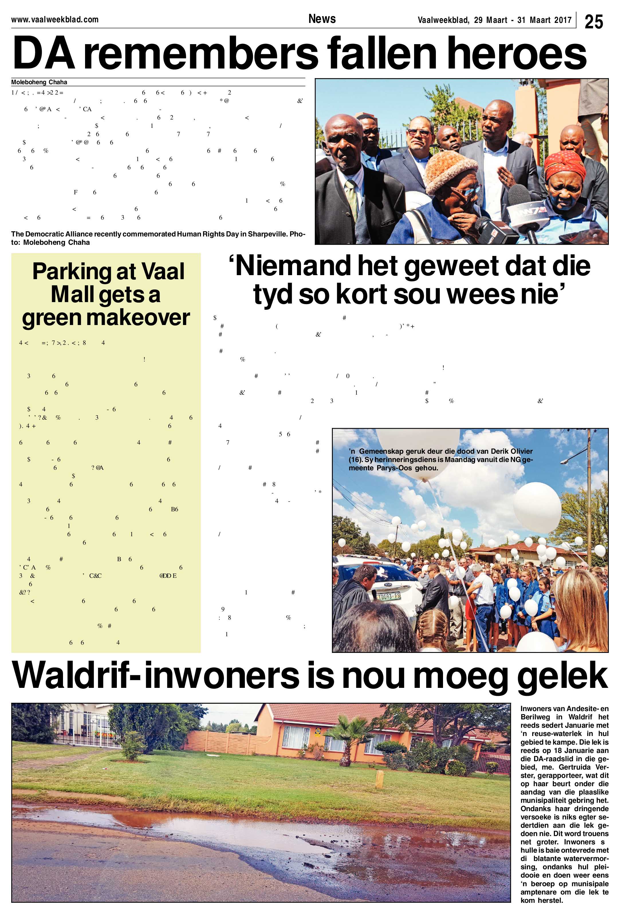 Vaalweekblad 29 – 31 Maart 2017 page 25