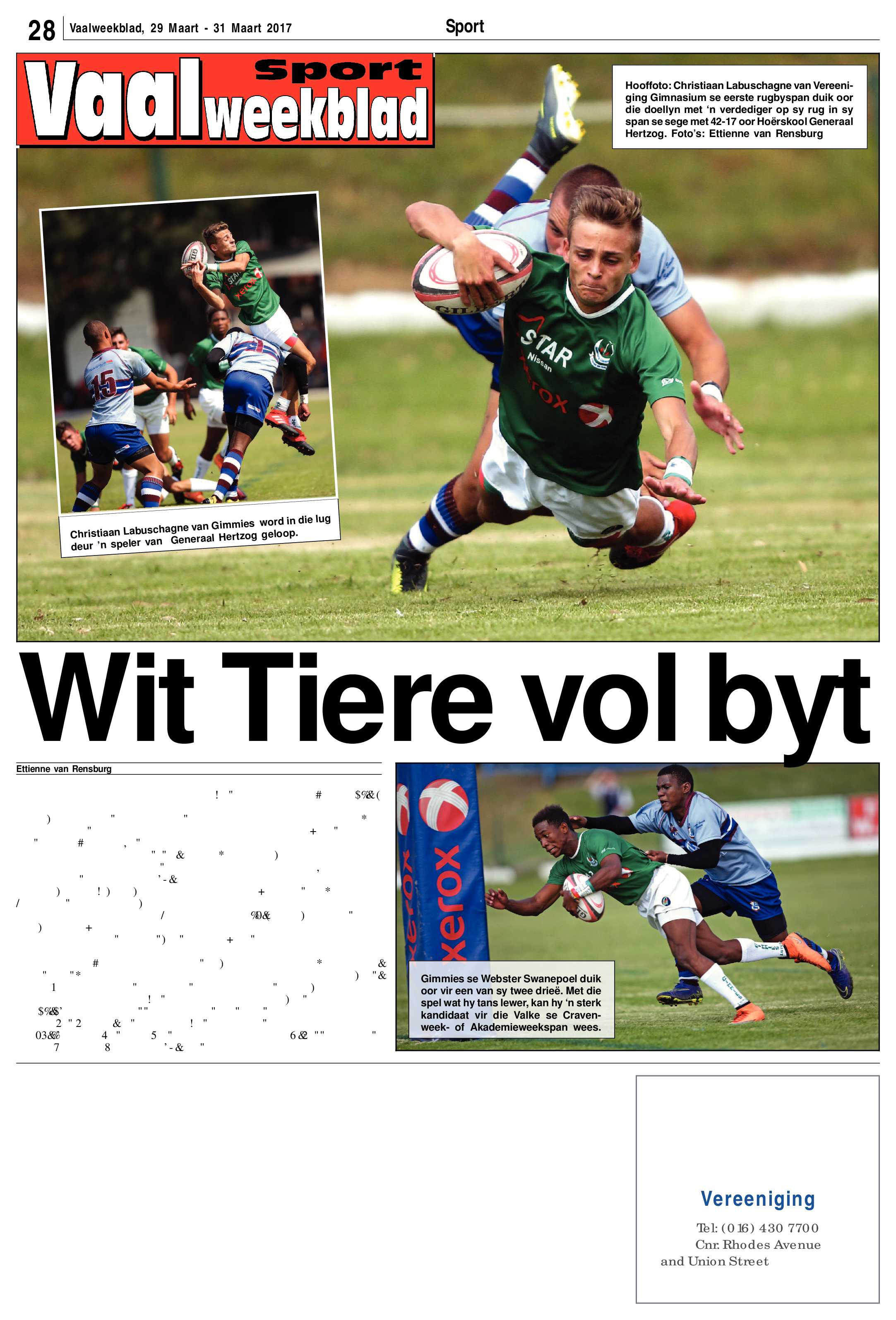 Vaalweekblad 29 – 31 Maart 2017 page 28