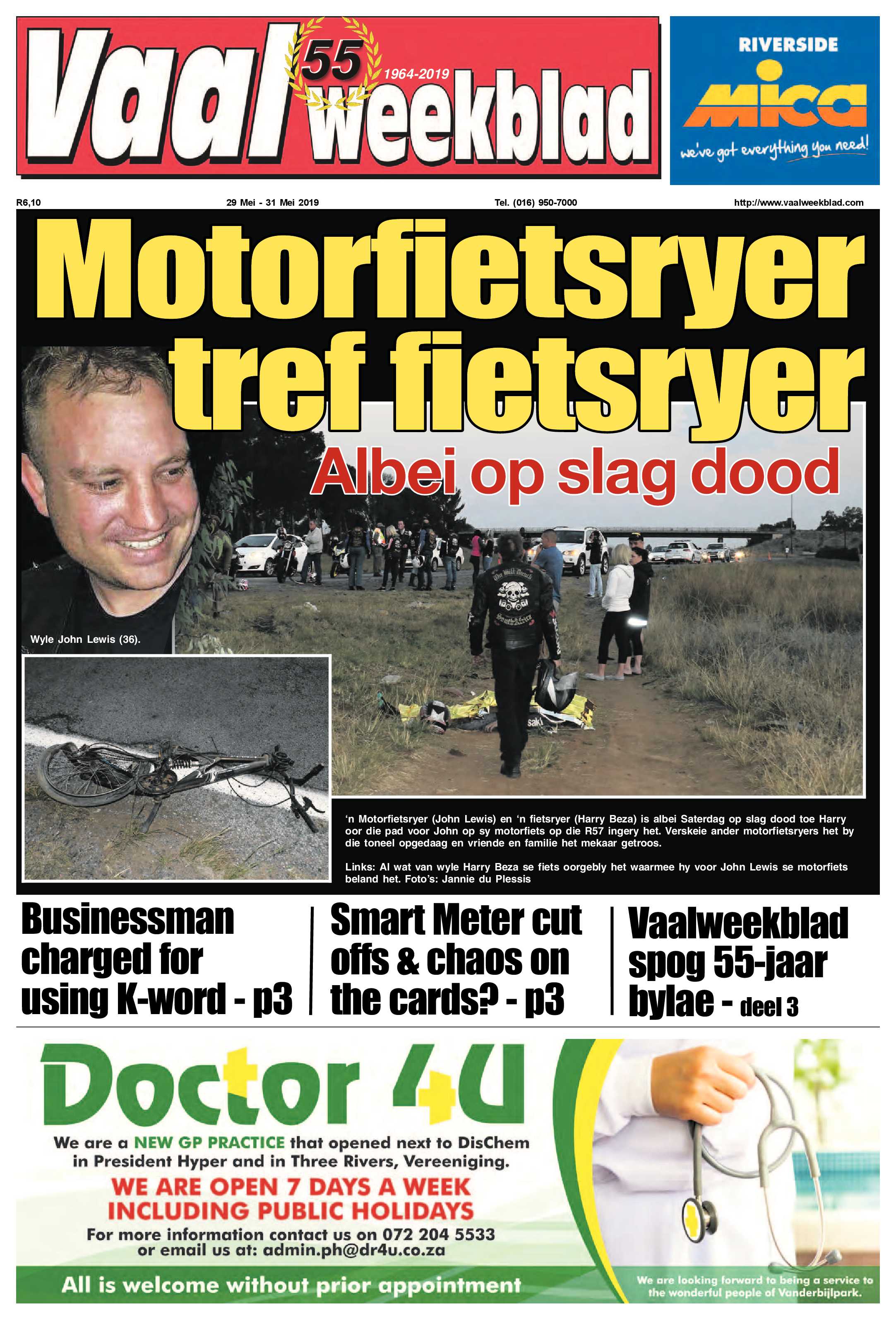 Vaalweekblad 29 – 31 Mei 2019 page 1