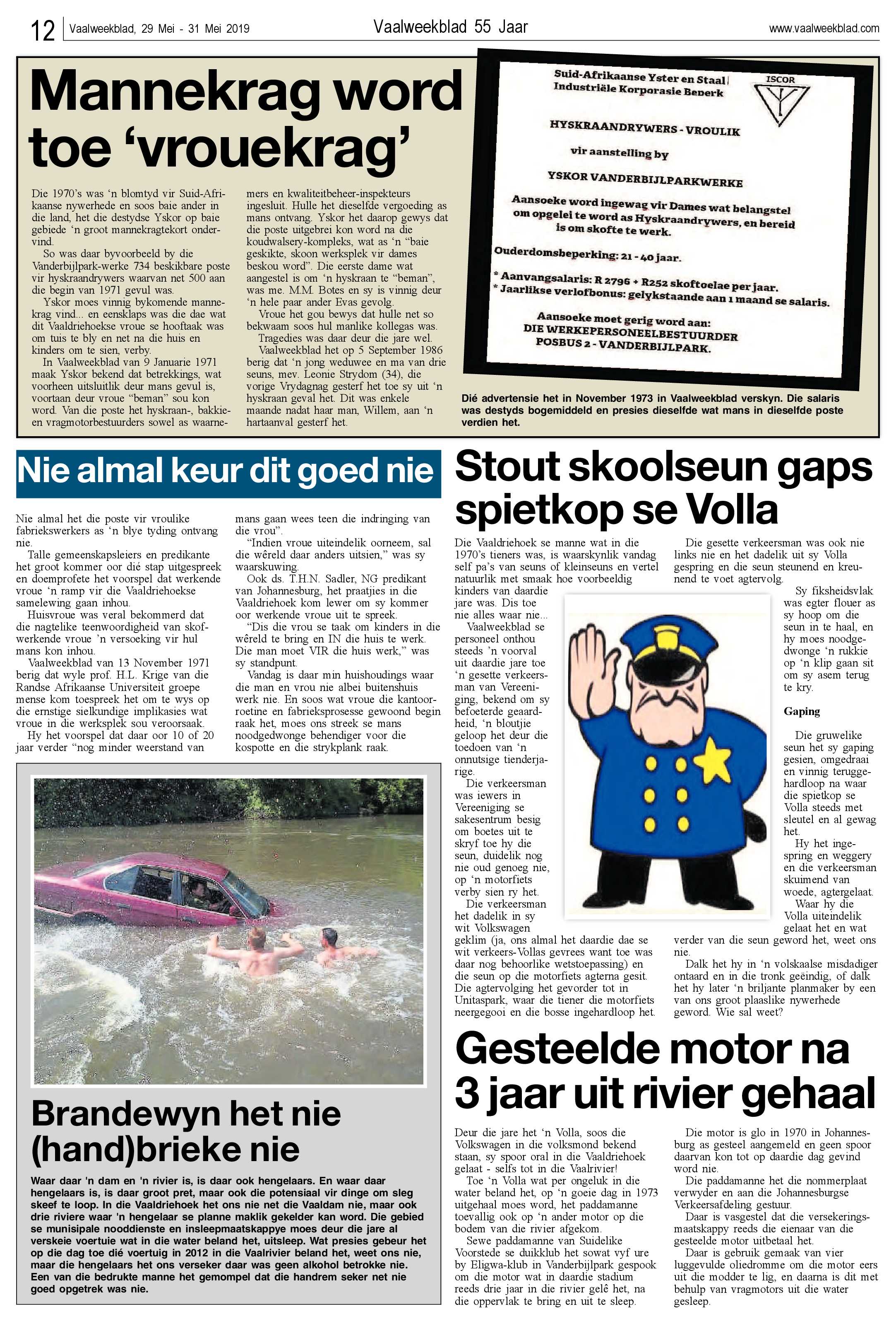 Vaalweekblad 29 – 31 Mei 2019 page 12