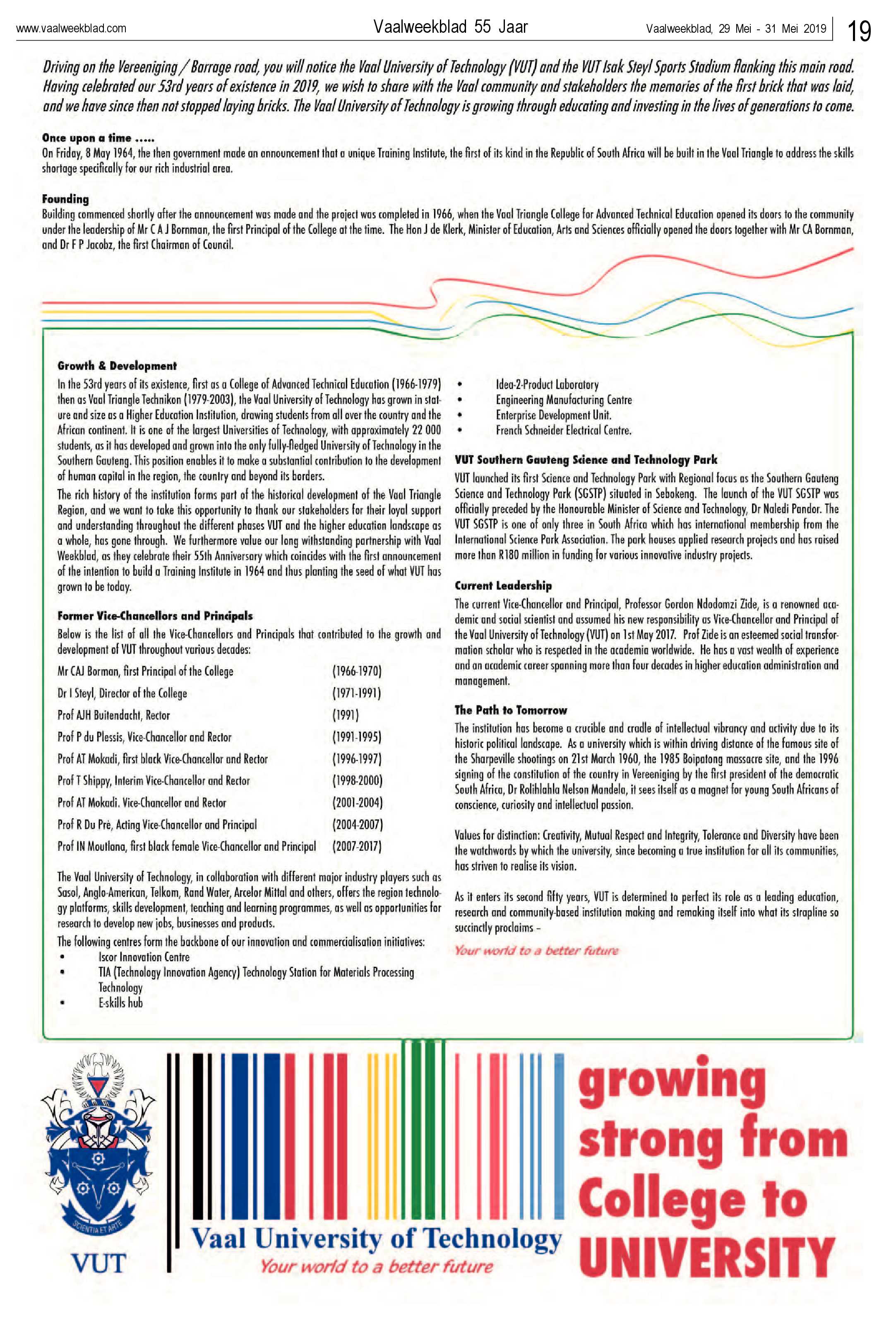 Vaalweekblad 29 – 31 Mei 2019 page 19