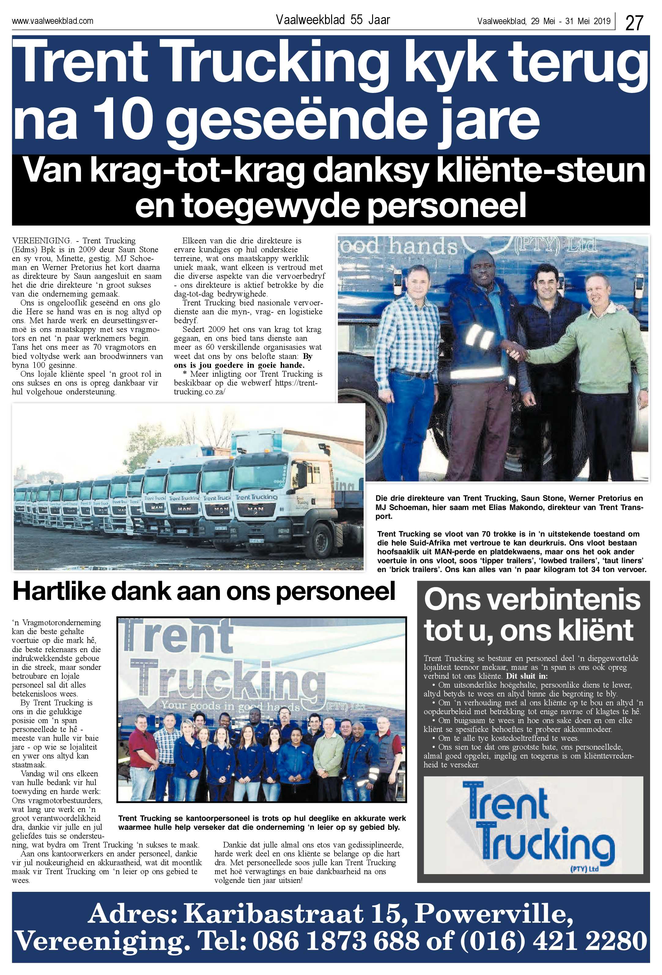 Vaalweekblad 29 – 31 Mei 2019 page 27