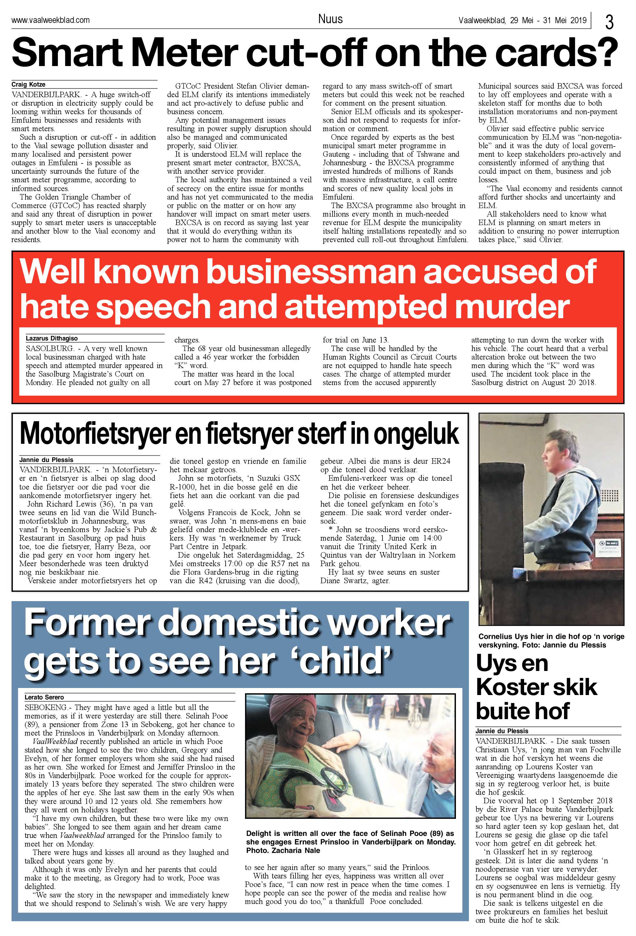 Vaalweekblad 29 – 31 Mei 2019 page 3
