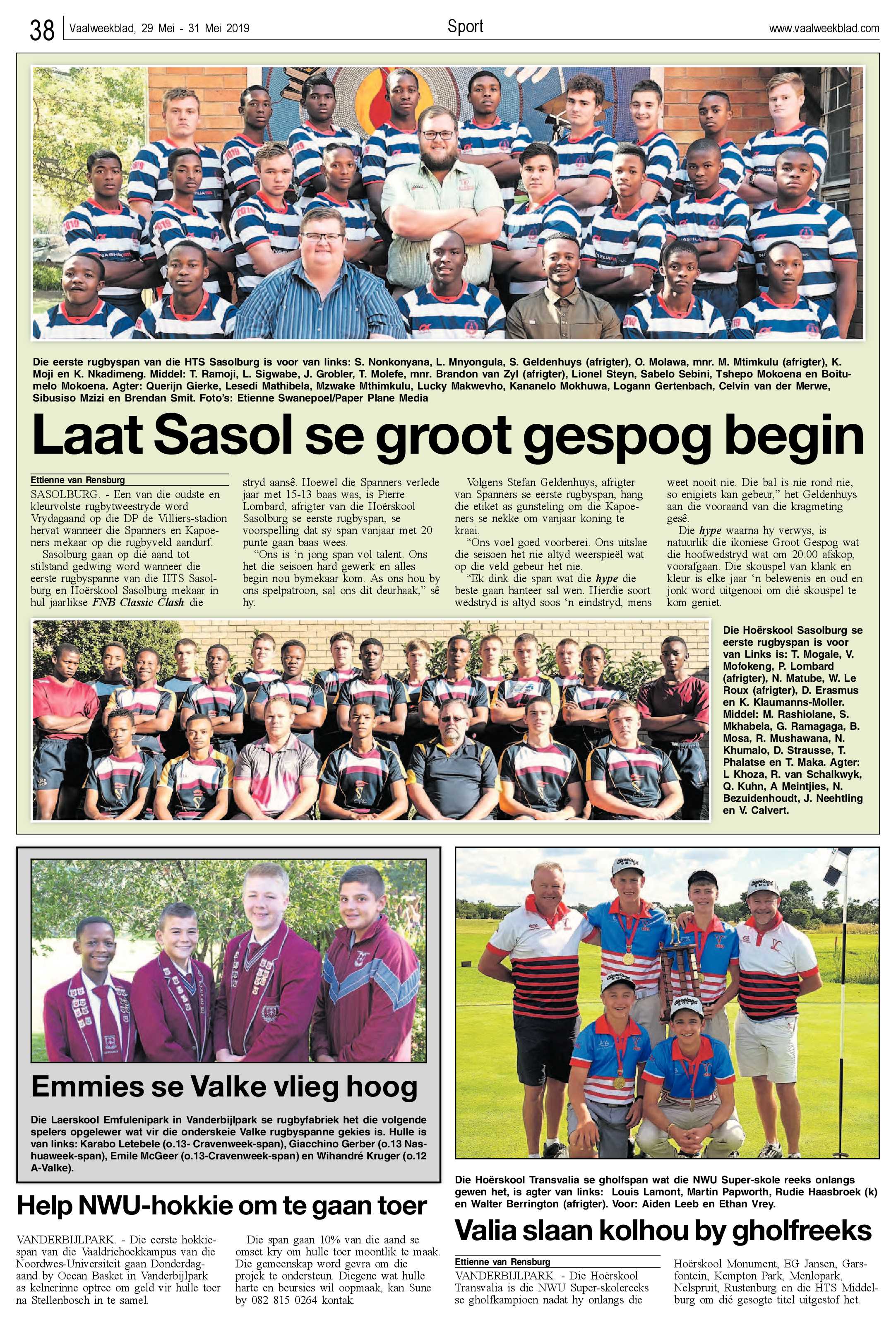 Vaalweekblad 29 – 31 Mei 2019 page 38