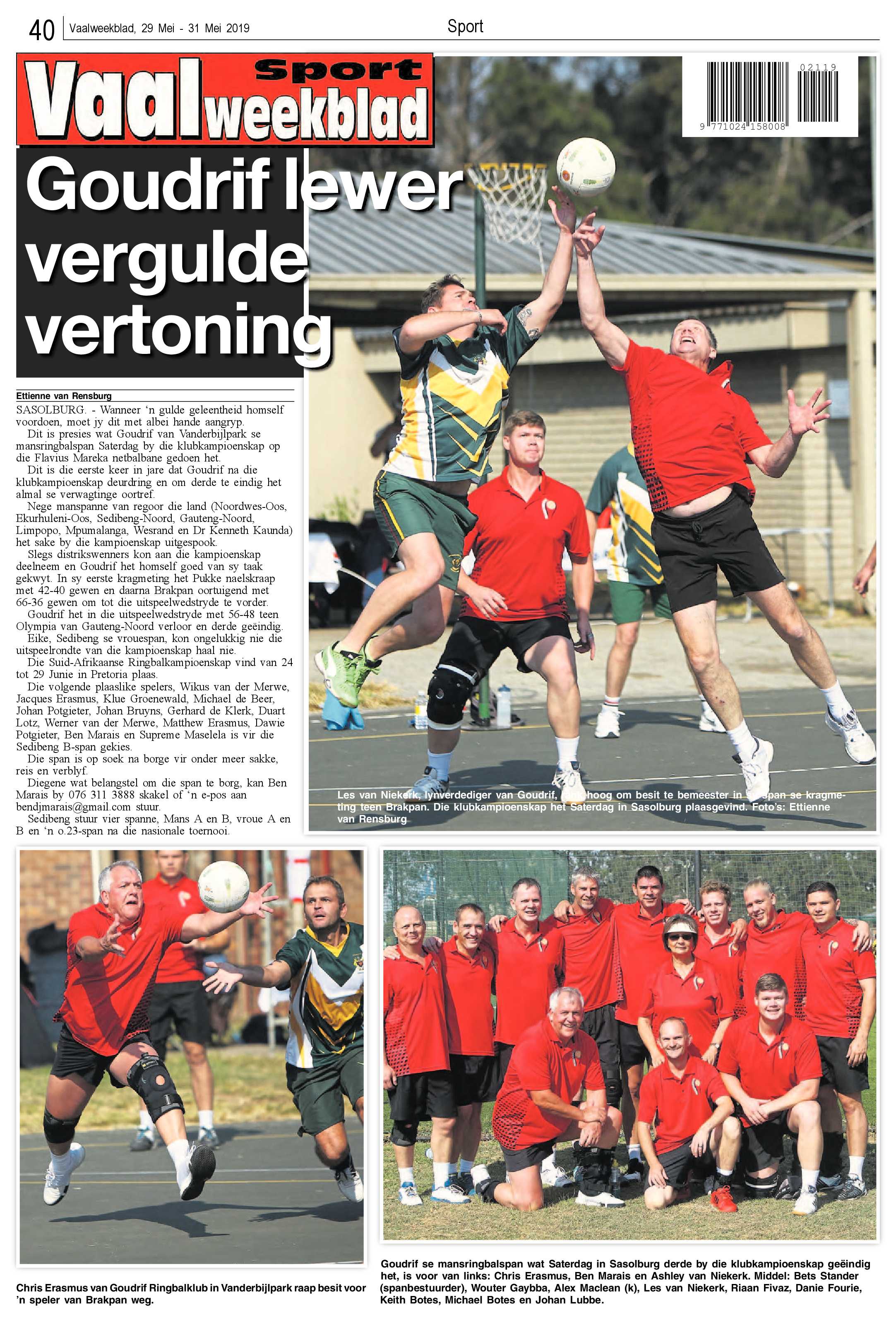 Vaalweekblad 29 – 31 Mei 2019 page 40